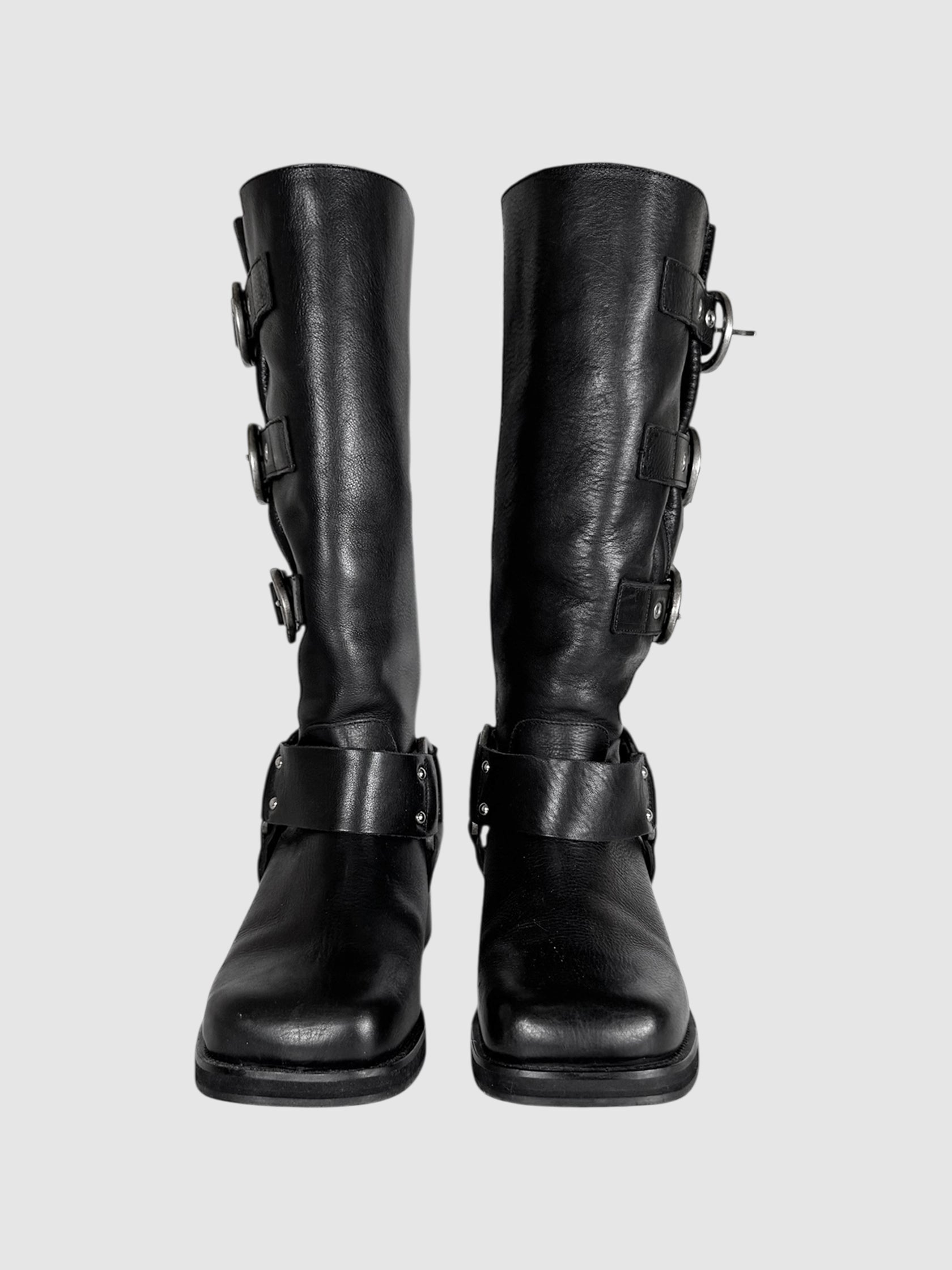Buckle Biker Boots