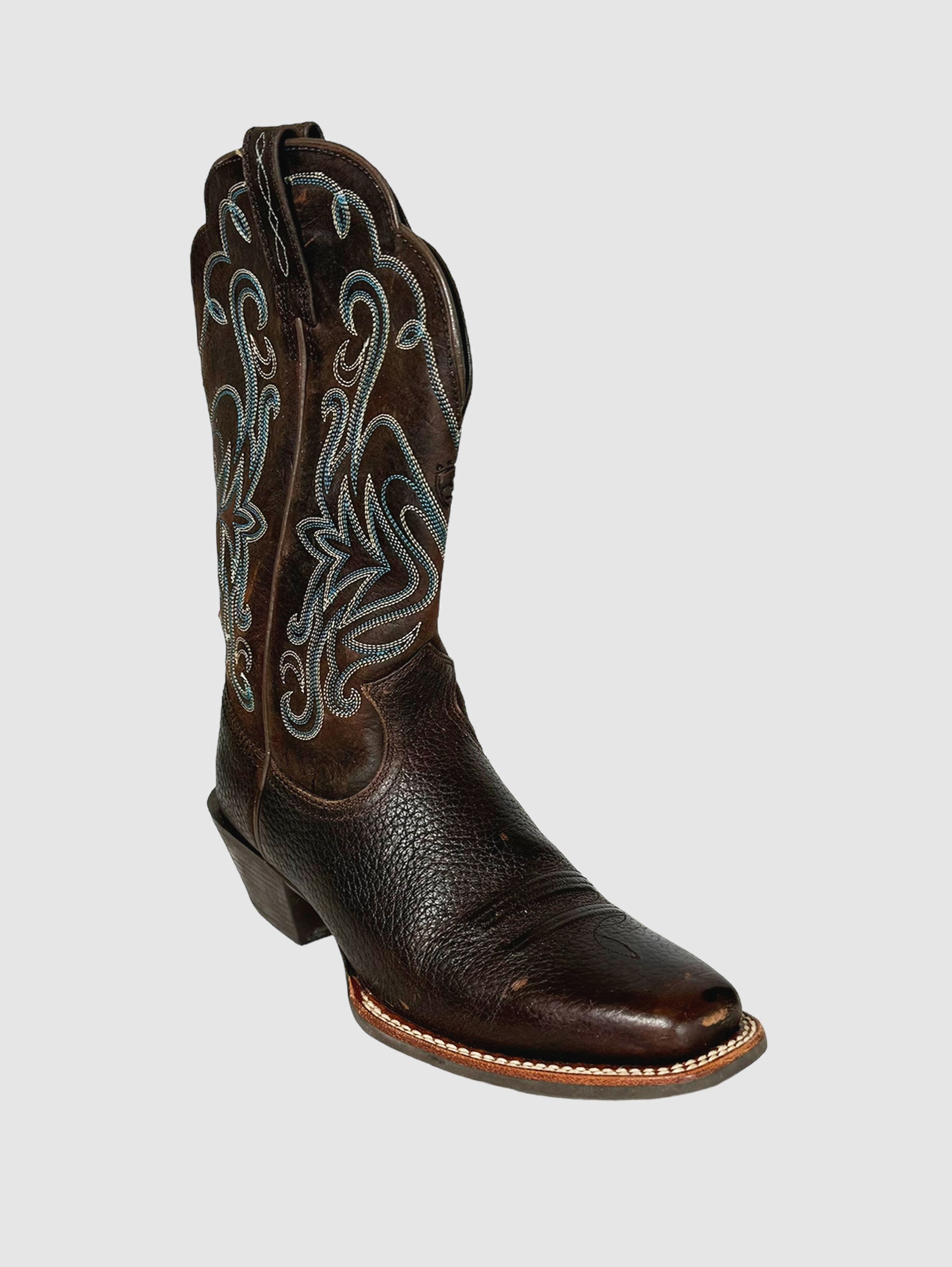 Leather Western Boots - Size 37.5