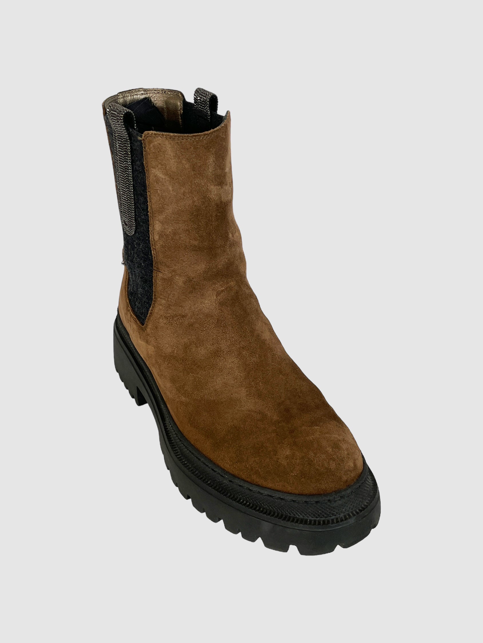 Brunello Cucinelli Suede Ankle Boots - Size 37