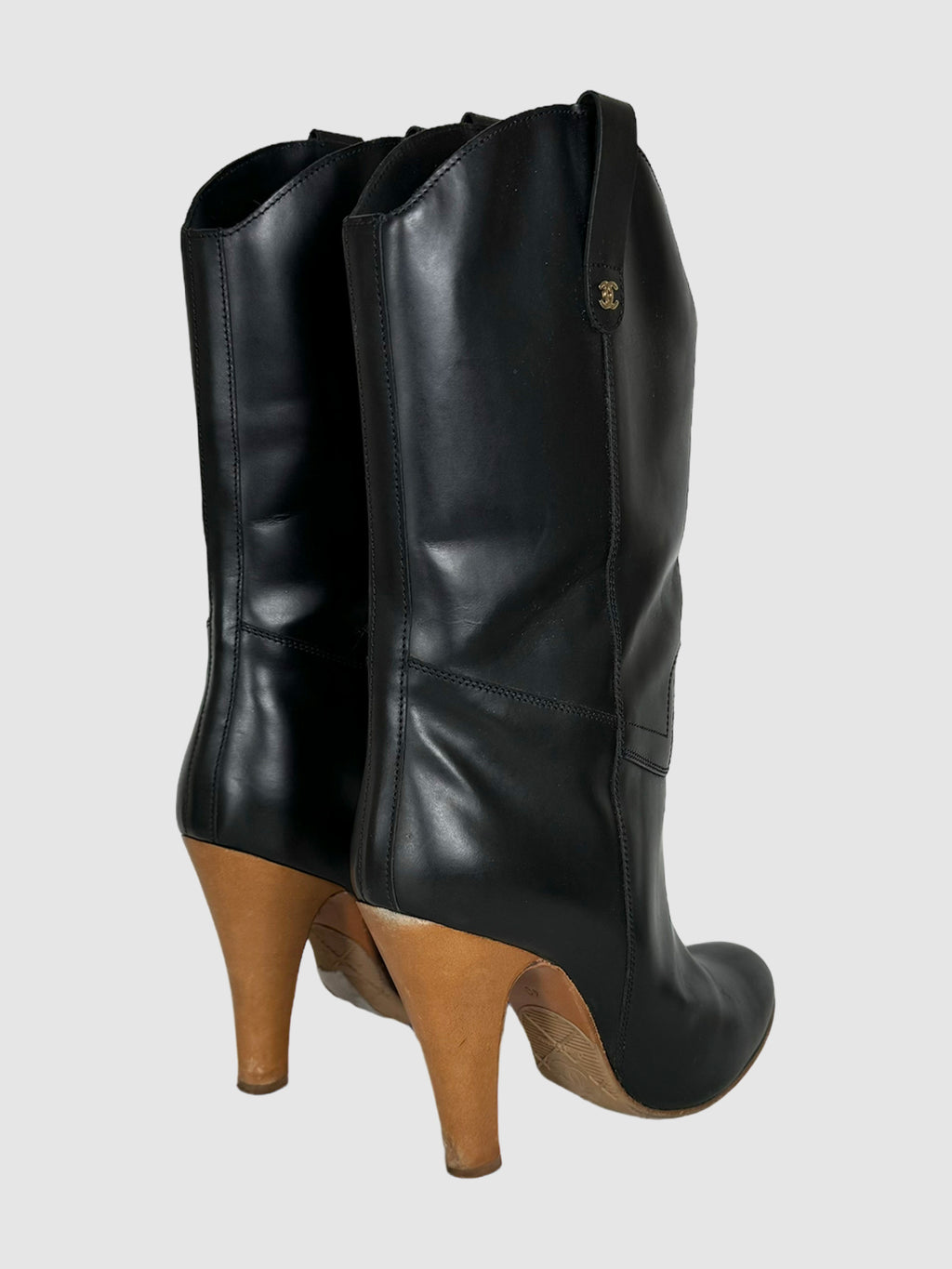 Cowboy High Heel Boots - Size 40