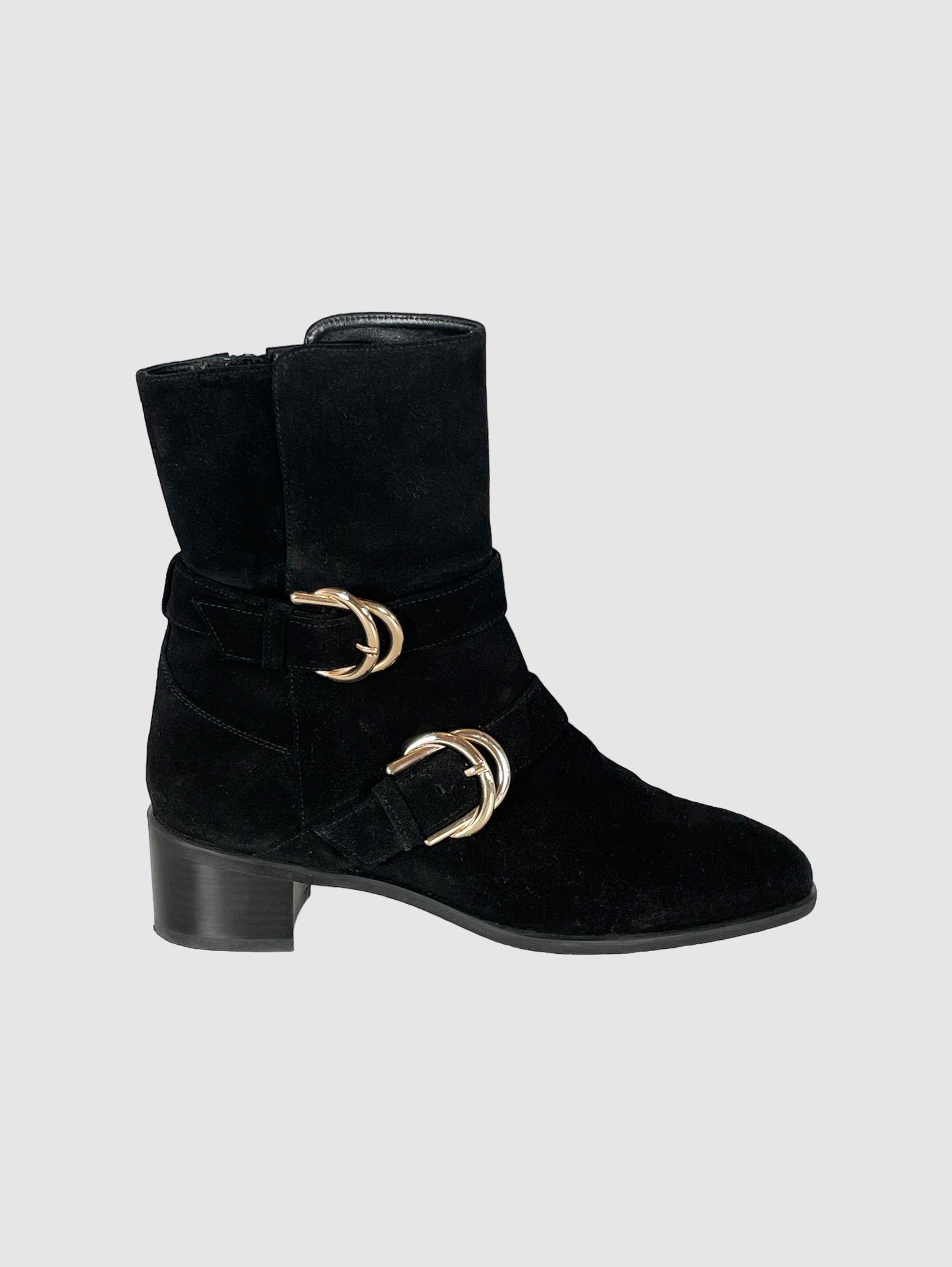 Stuart Weitzman Suede Ankle Boots - Size 7.5