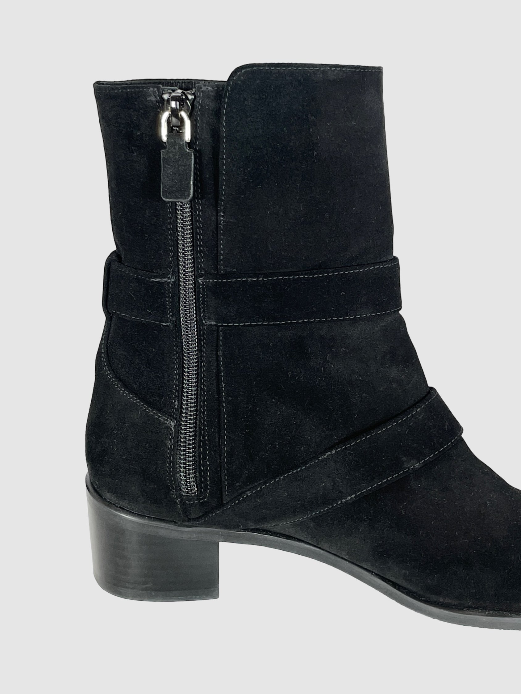 Stuart Weitzman Suede Ankle Boots - Size 7.5