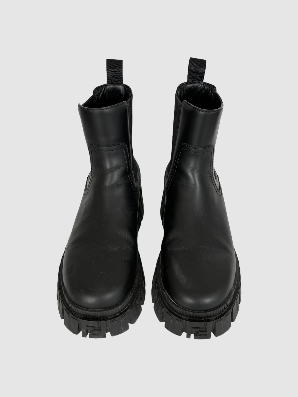 Fendi Leather Ankle Boots - Size 37