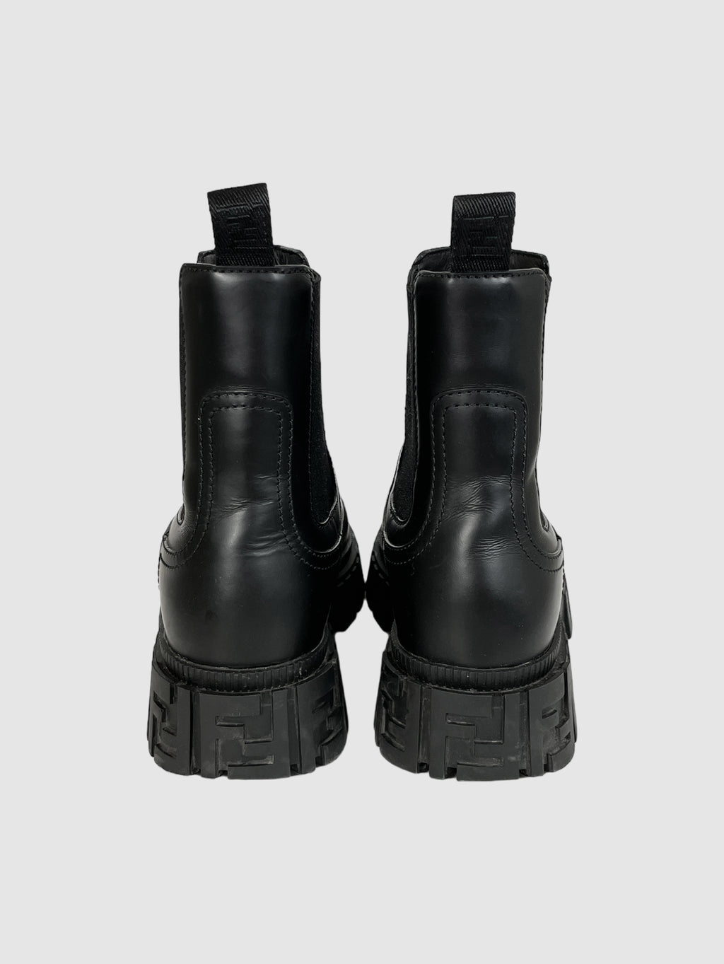 Fendi Leather Ankle Boots - Size 37