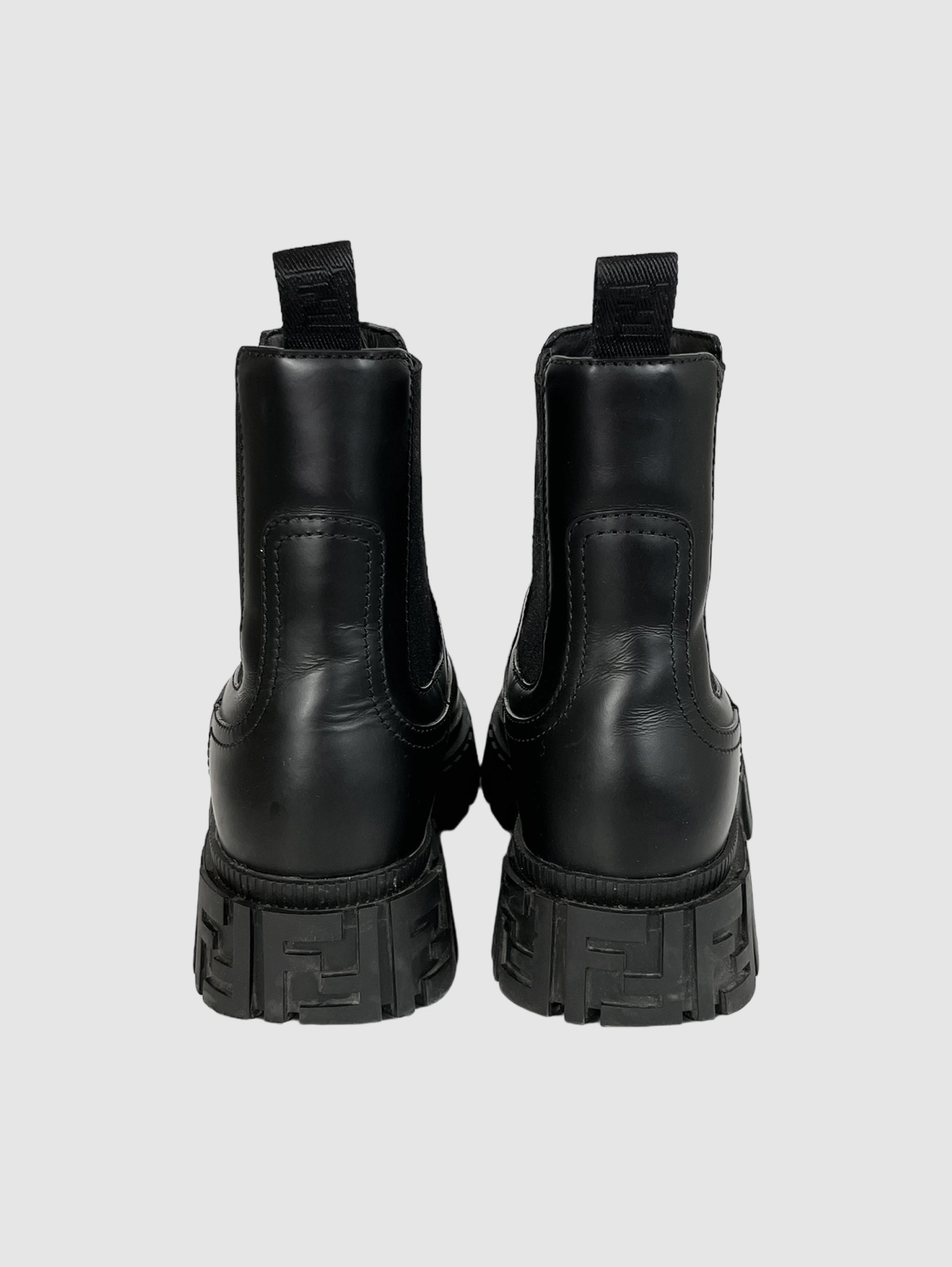 Fendi Leather Ankle Boots - Size 37