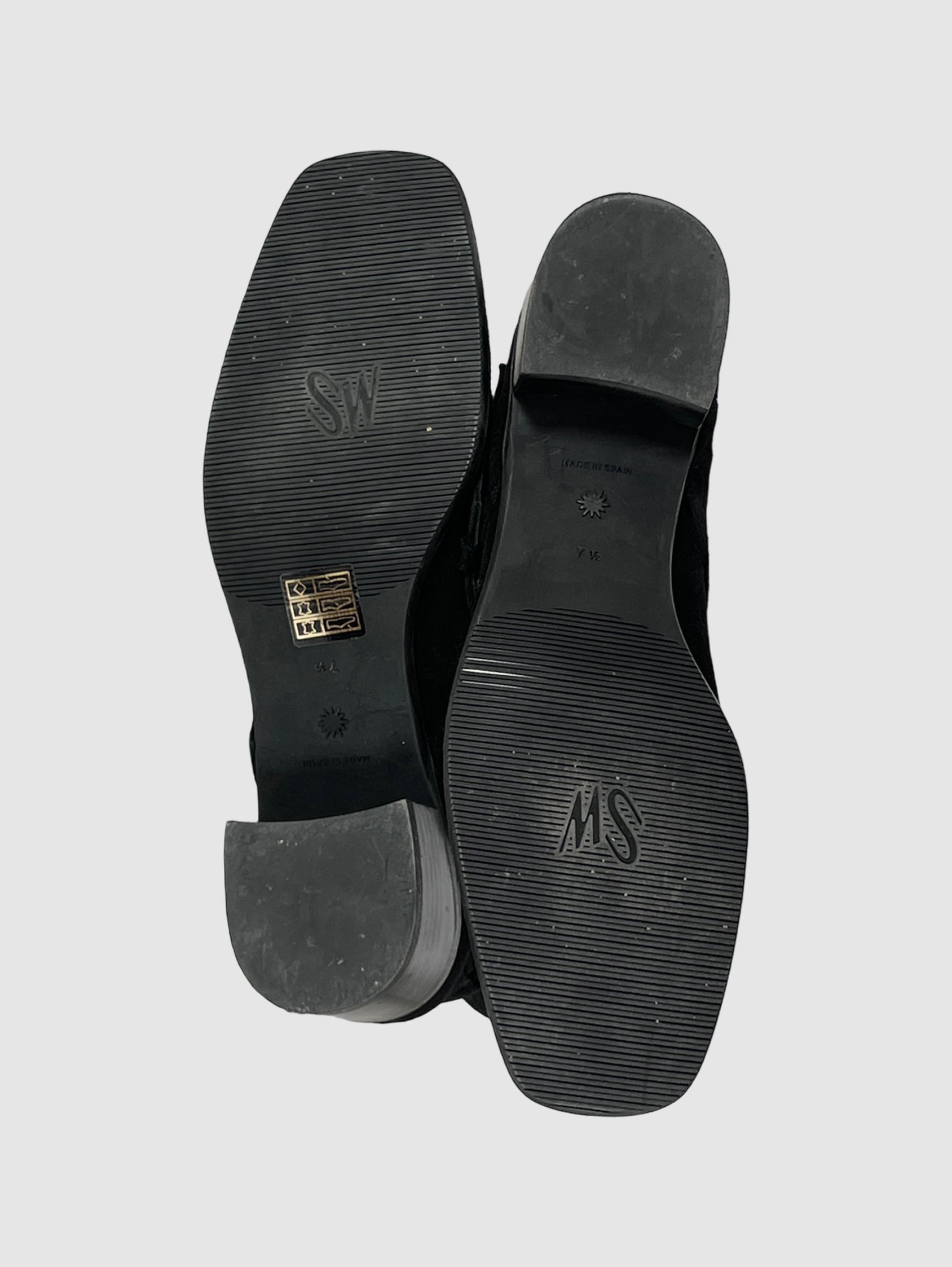 Stuart Weitzman Suede Ankle Boots - Size 7.5