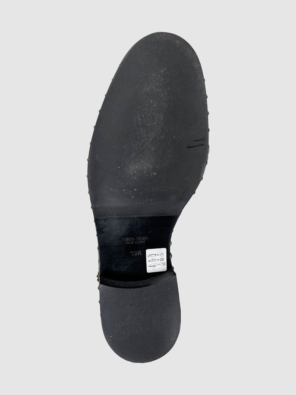 Leather Studded Tall Boots - Size 39.5