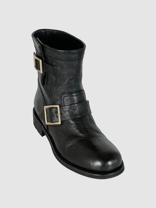 Leather Ankle Boots - Size 39