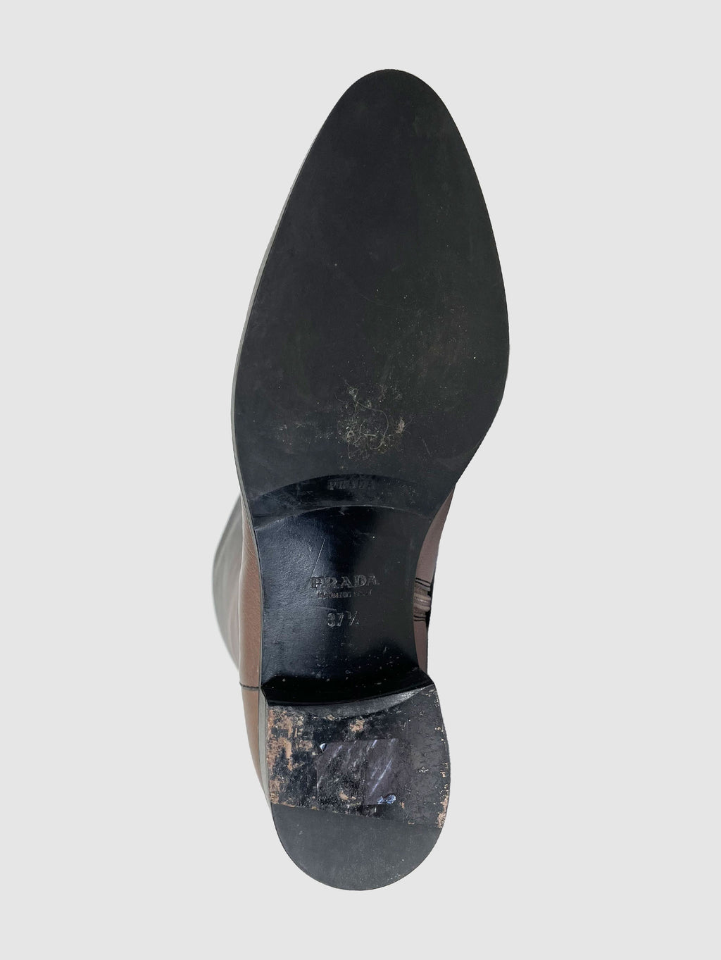 Prada Tall Gradient Leather Boots - Size 37.5