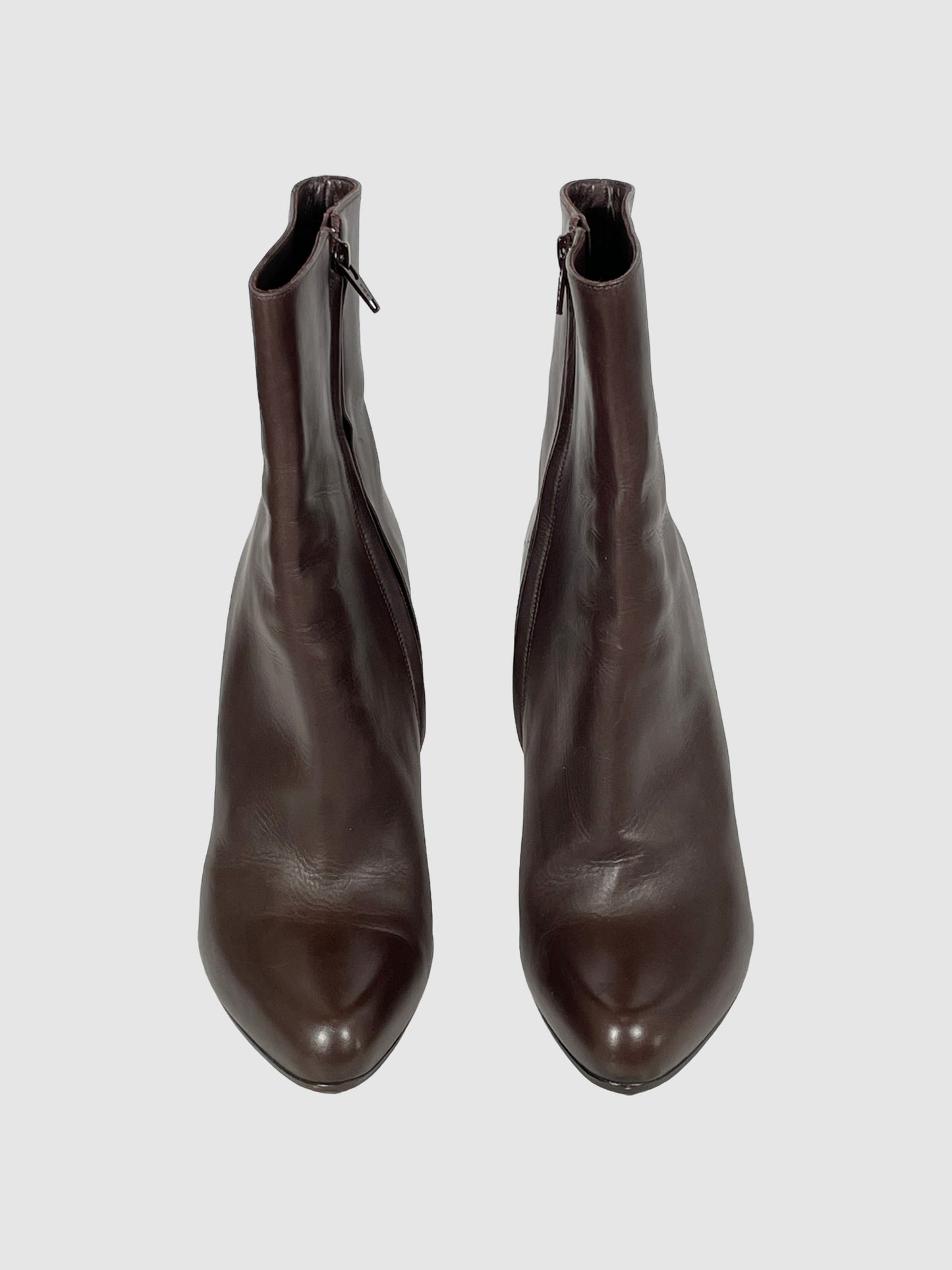 Christian Louboutin Leather Stiletto Boots - Size 40