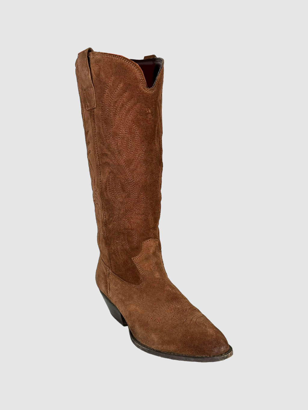 Made In Portugal Suede Western Boots - Size 9