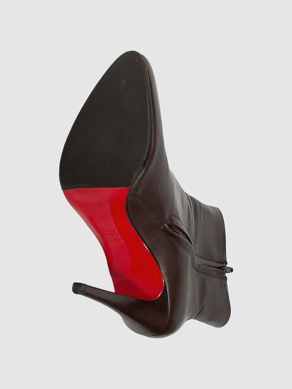 Christian Louboutin Leather Stiletto Boots - Size 40