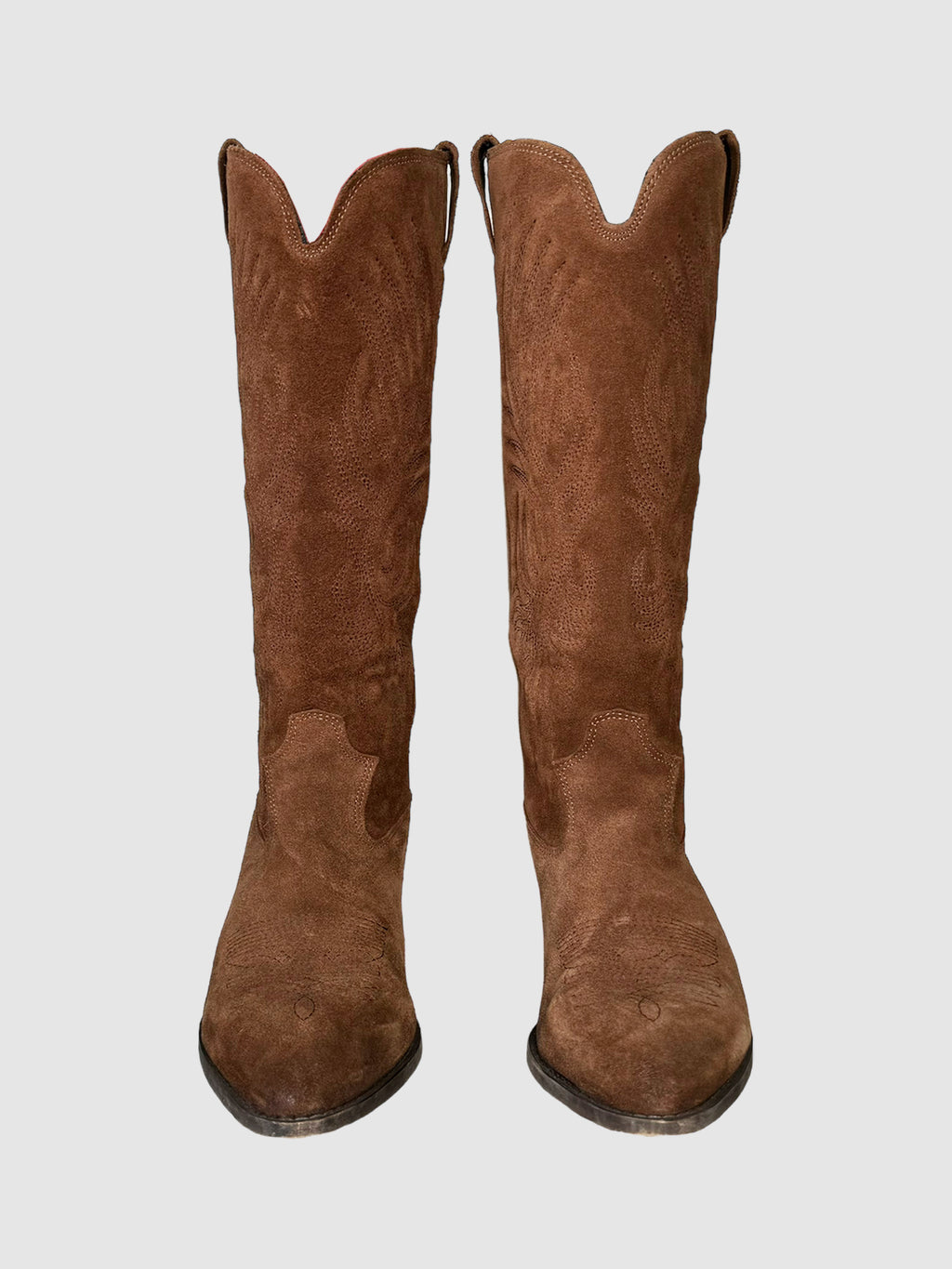 Made In Portugal Suede Western Boots - Size 9