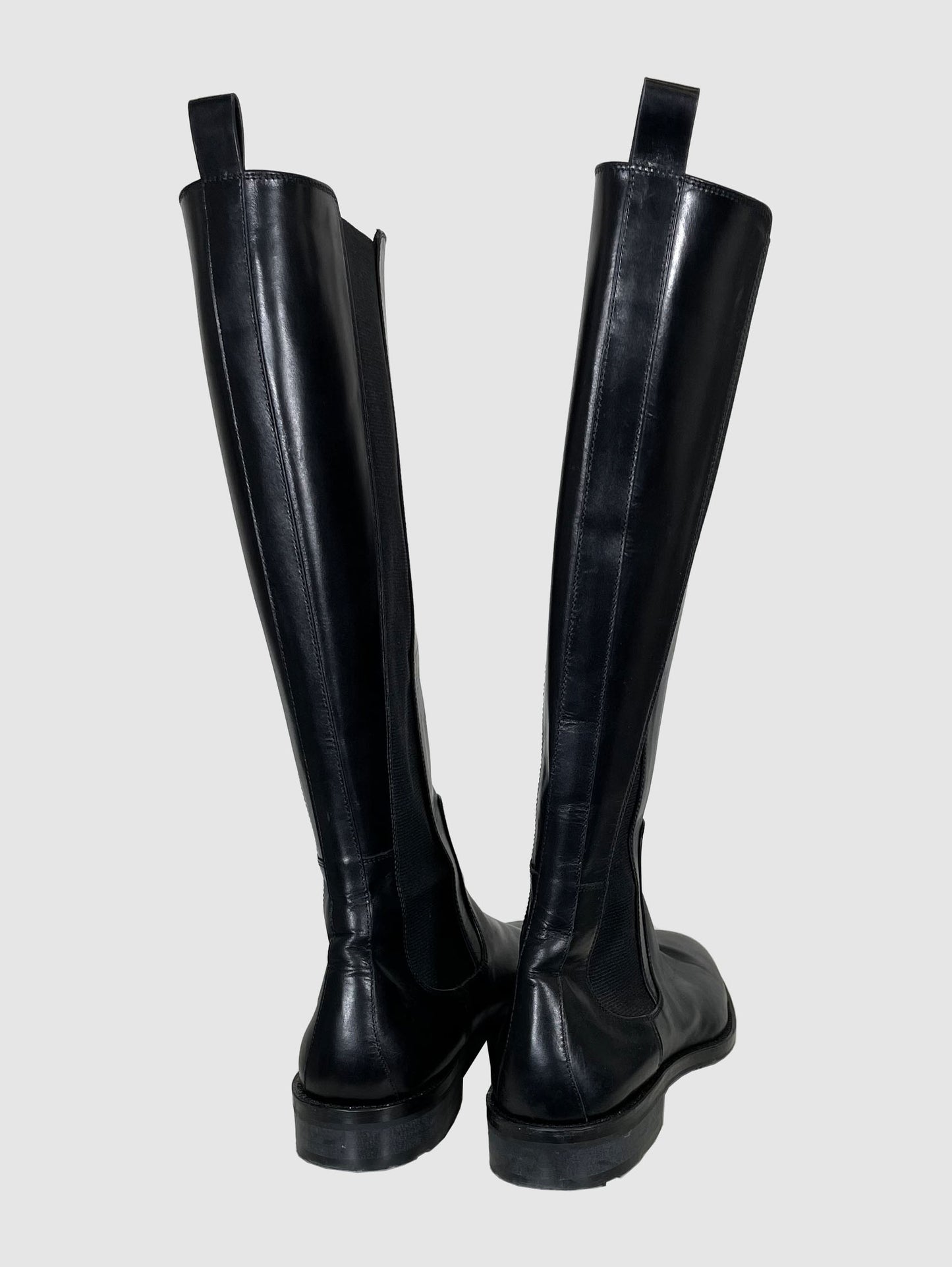 Tall Leather Boots - Size 39.5