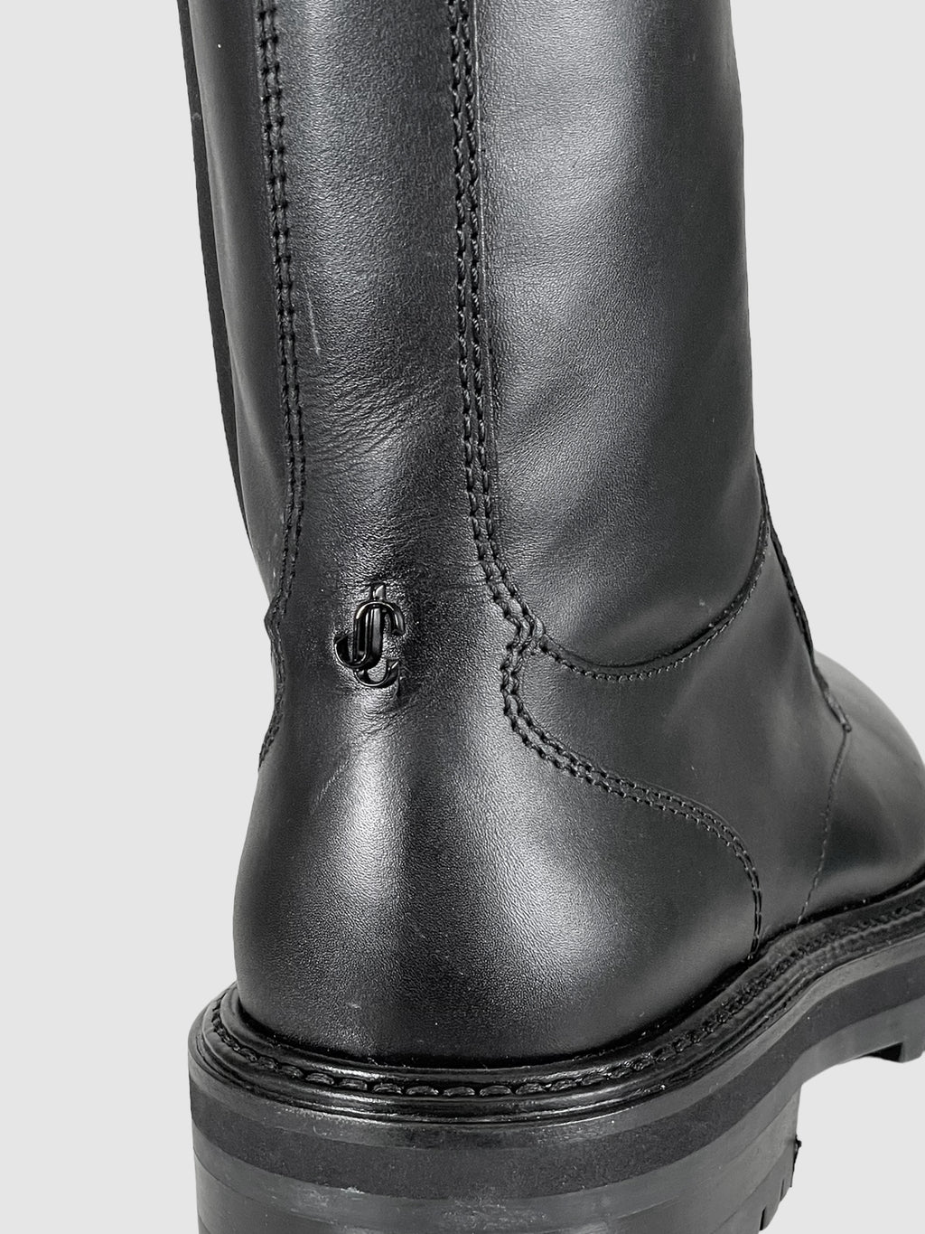 Leather Combat Boots - Size 39