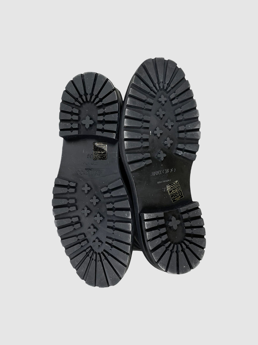 Leather Combat Boots - Size 39