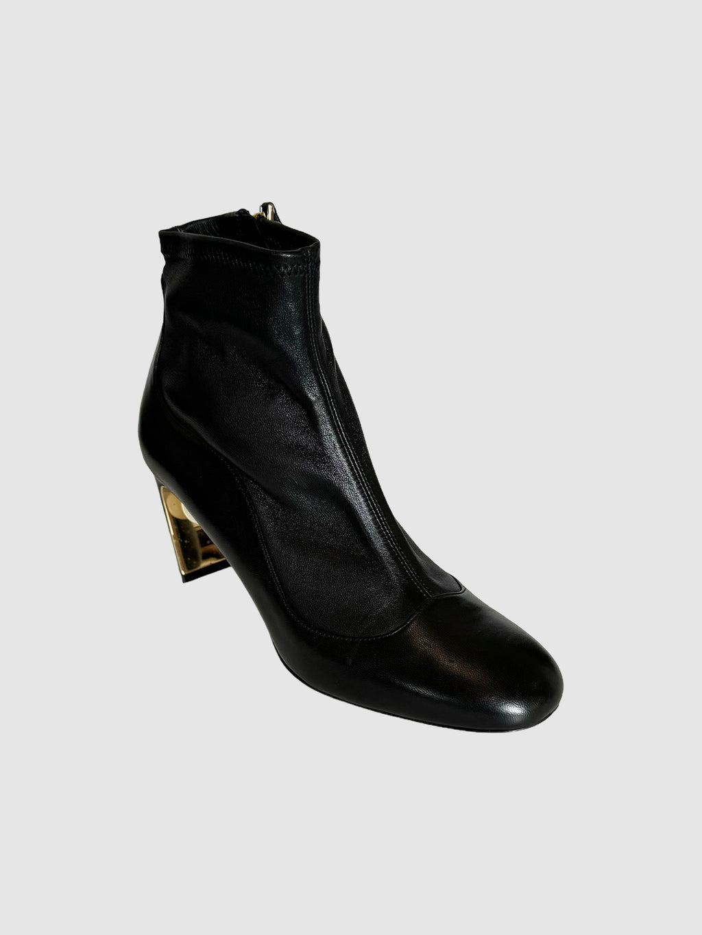 Nicholas Kirkwood Leather Booties with Pearl Accent - Size 38.5