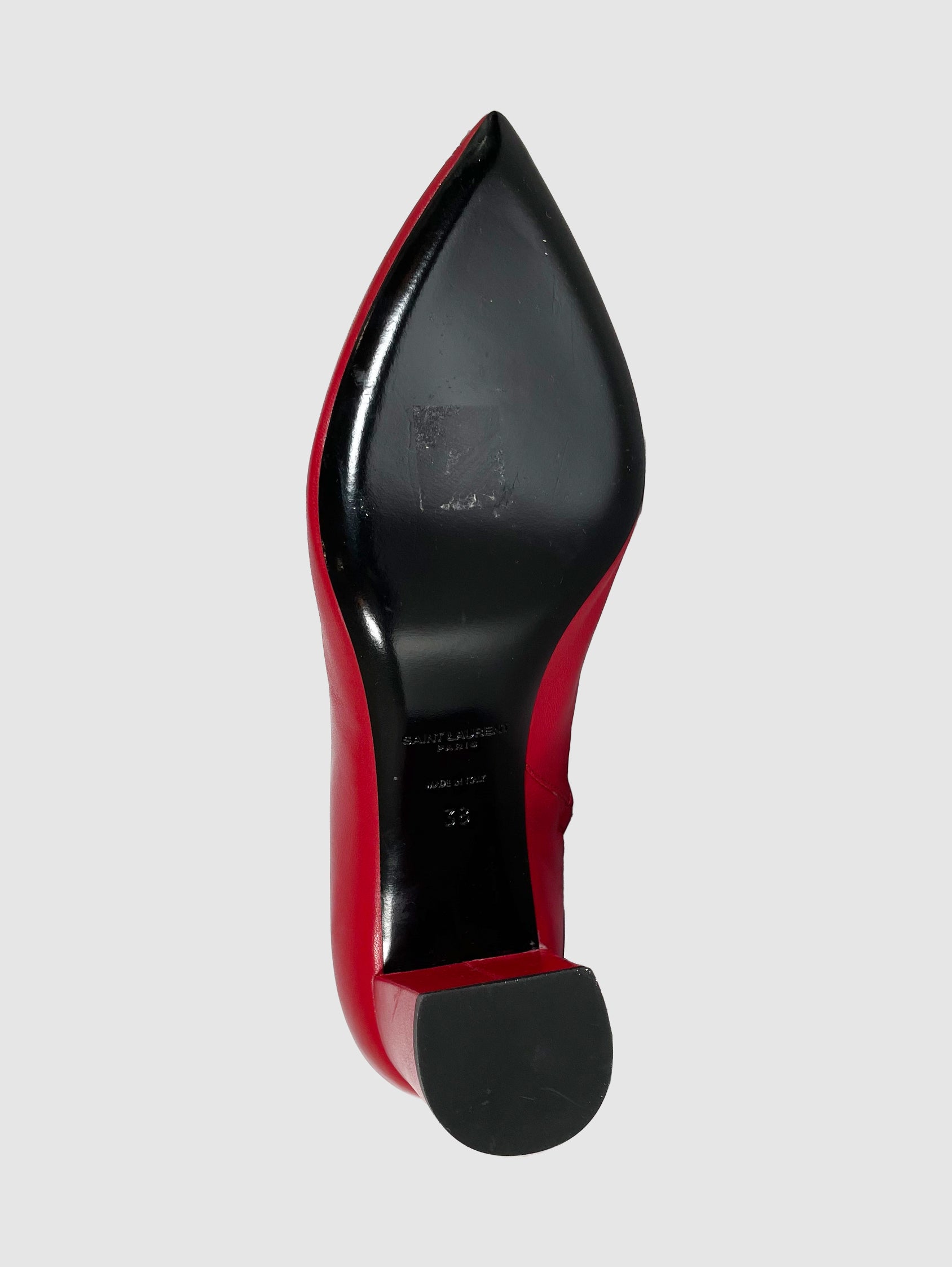 Leather Ankle Boots - Size 38