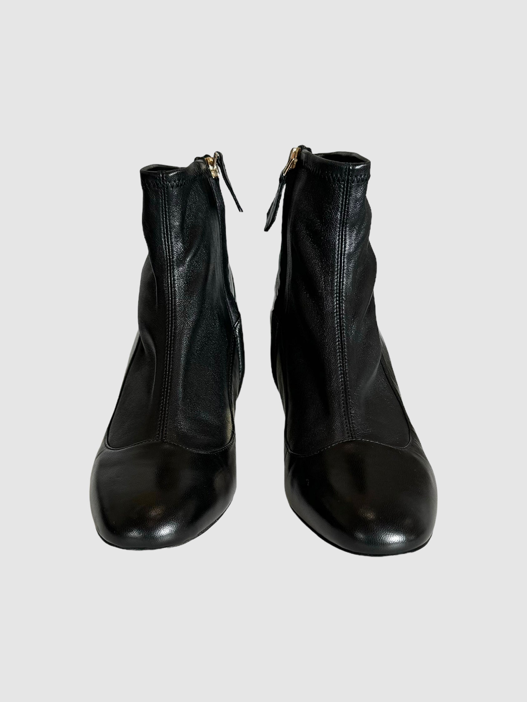 Nicholas Kirkwood Leather Booties with Pearl Accent - Size 38.5