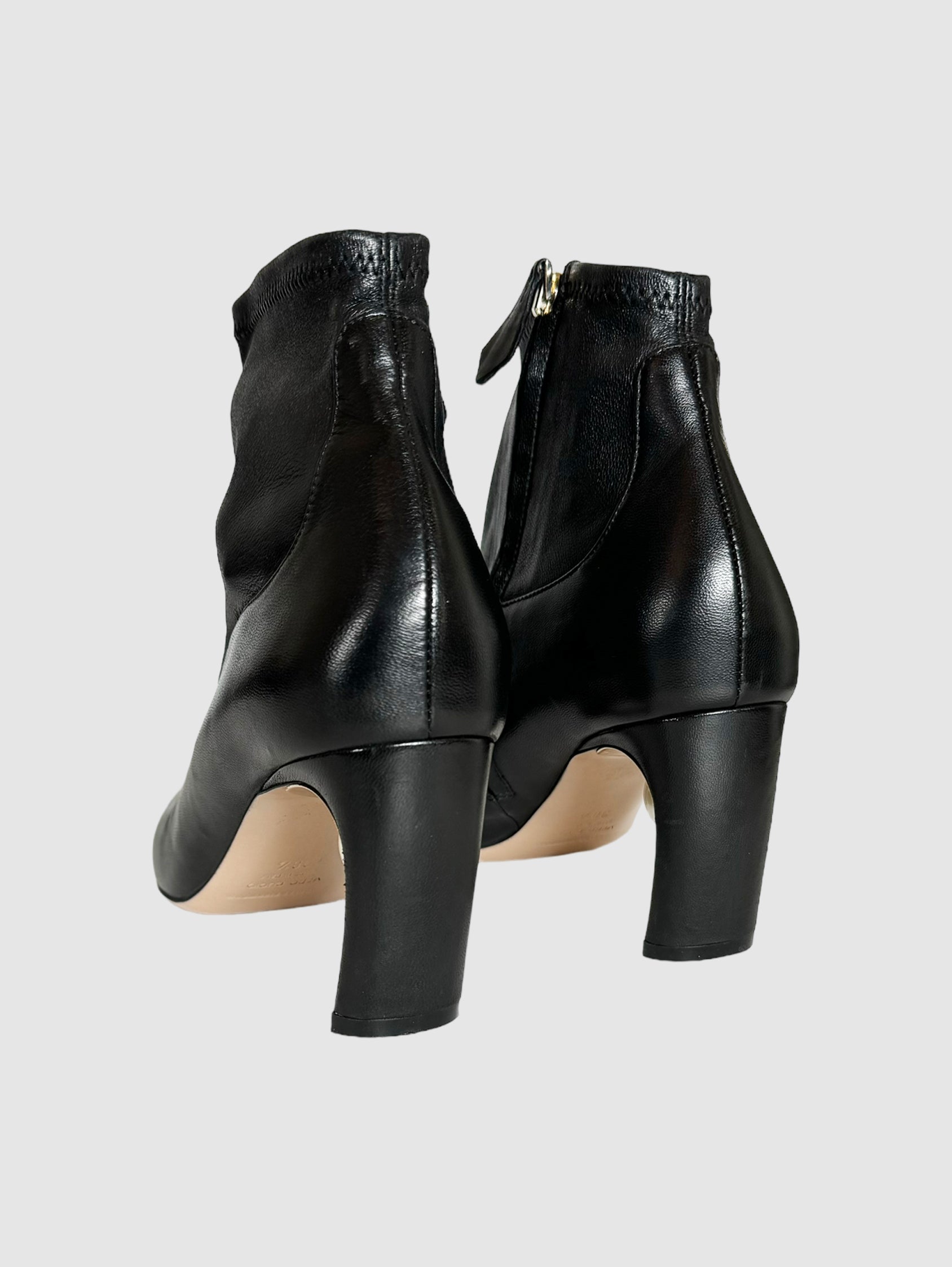 Nicholas Kirkwood Leather Booties with Pearl Accent - Size 38.5