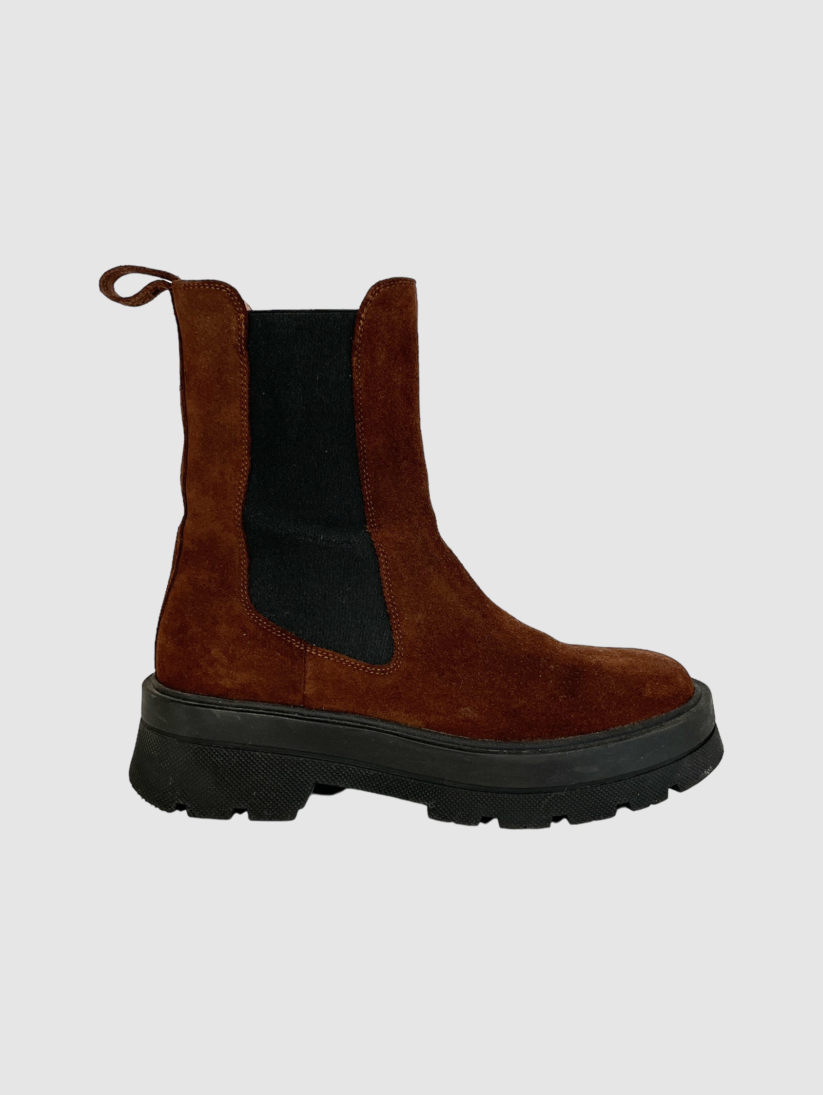 Boss Suede Ankle Boots - Size 39