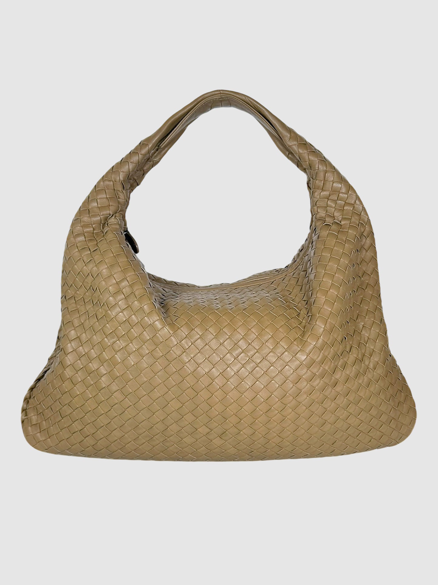 Intrecciato Leather Hobo Bag