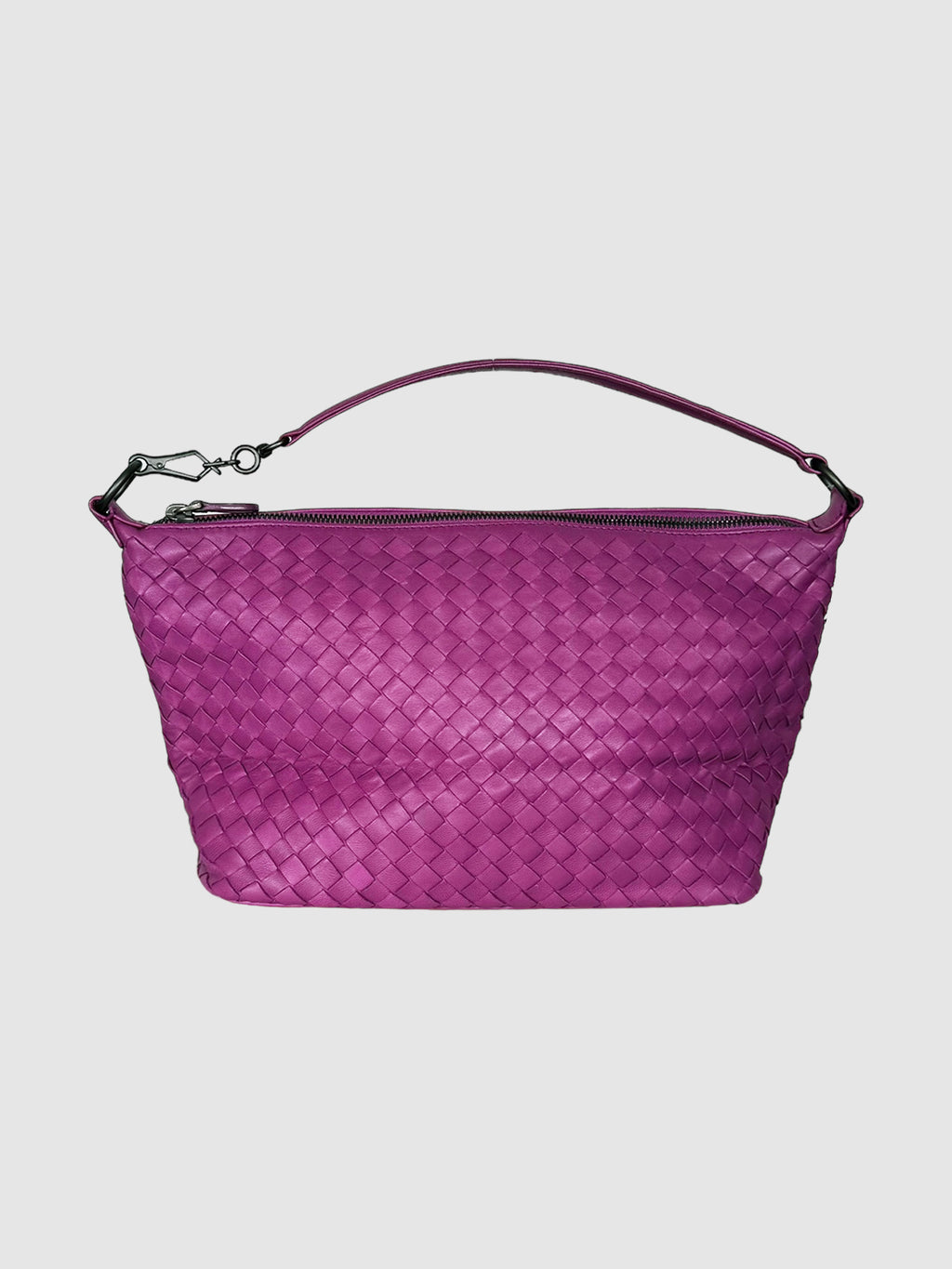 Bottega Veneta Intrecciato Medium Olimpia Bag in Purple Consignment Secondhand Designer Luxury Resale Toronto Trendy