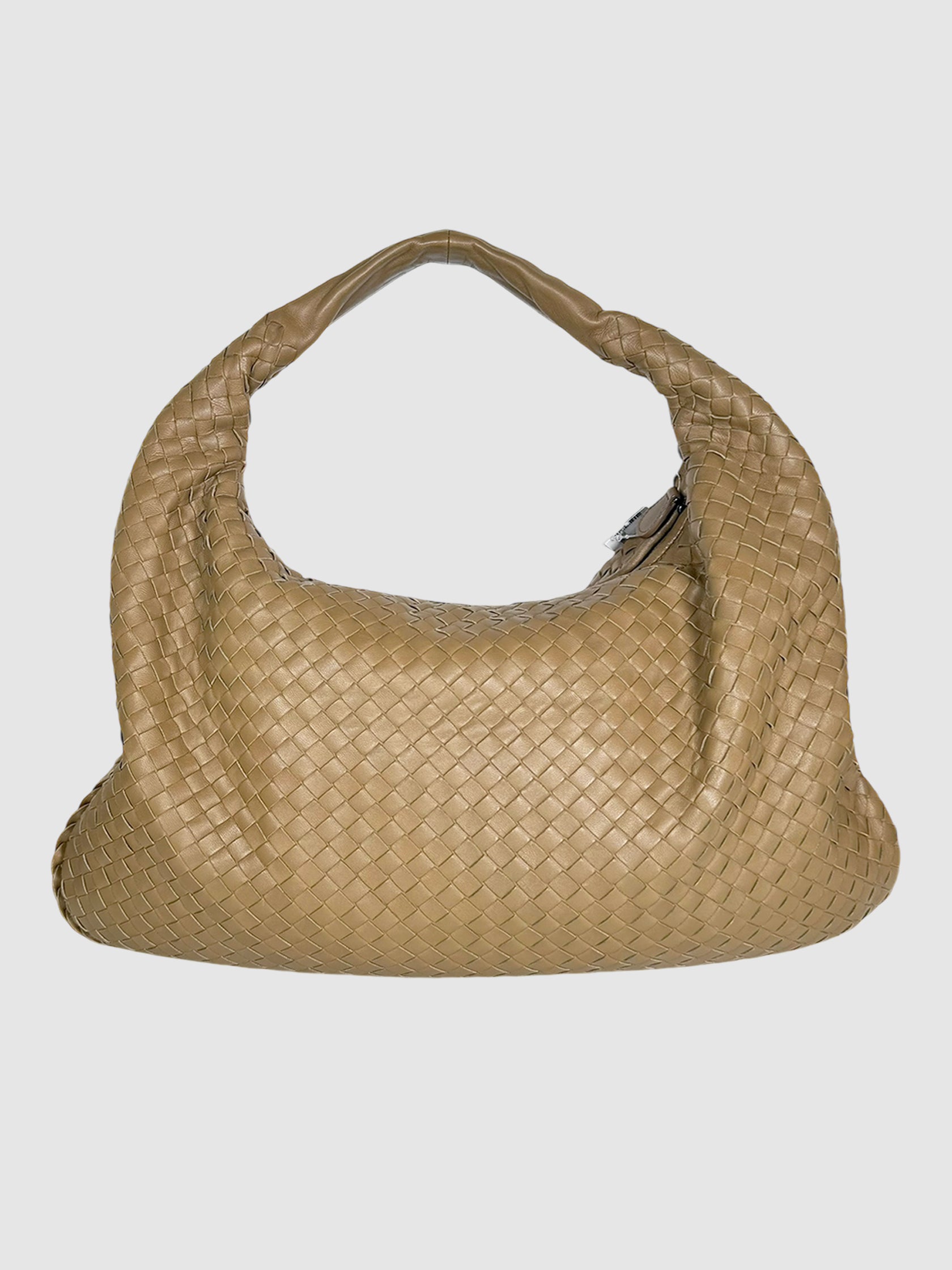 Intrecciato Leather Hobo Bag