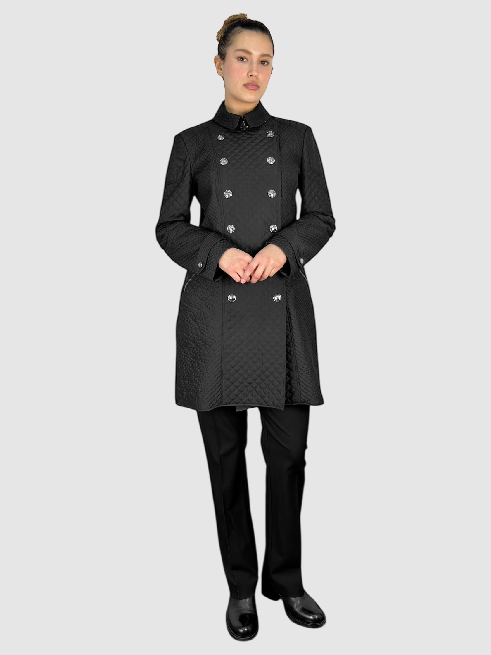 Quilted Collared Coat
