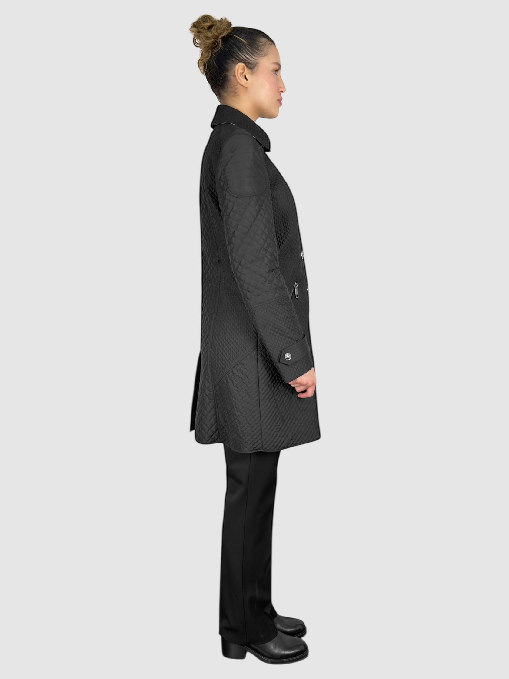 Quilted Collared Coat