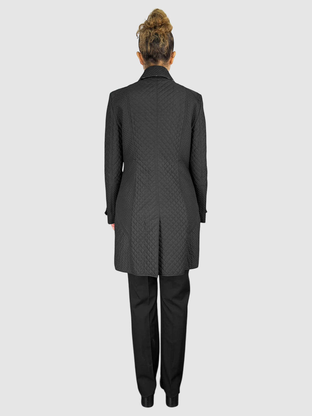 Quilted Collared Coat