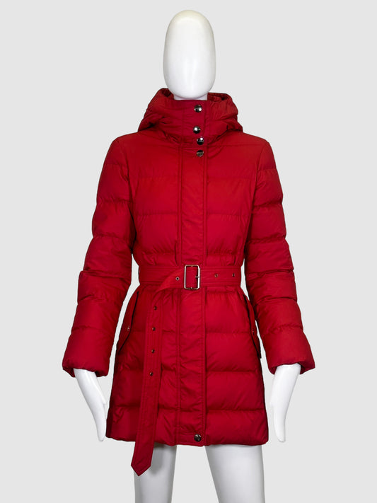 Quilted Down Coat - Size XS