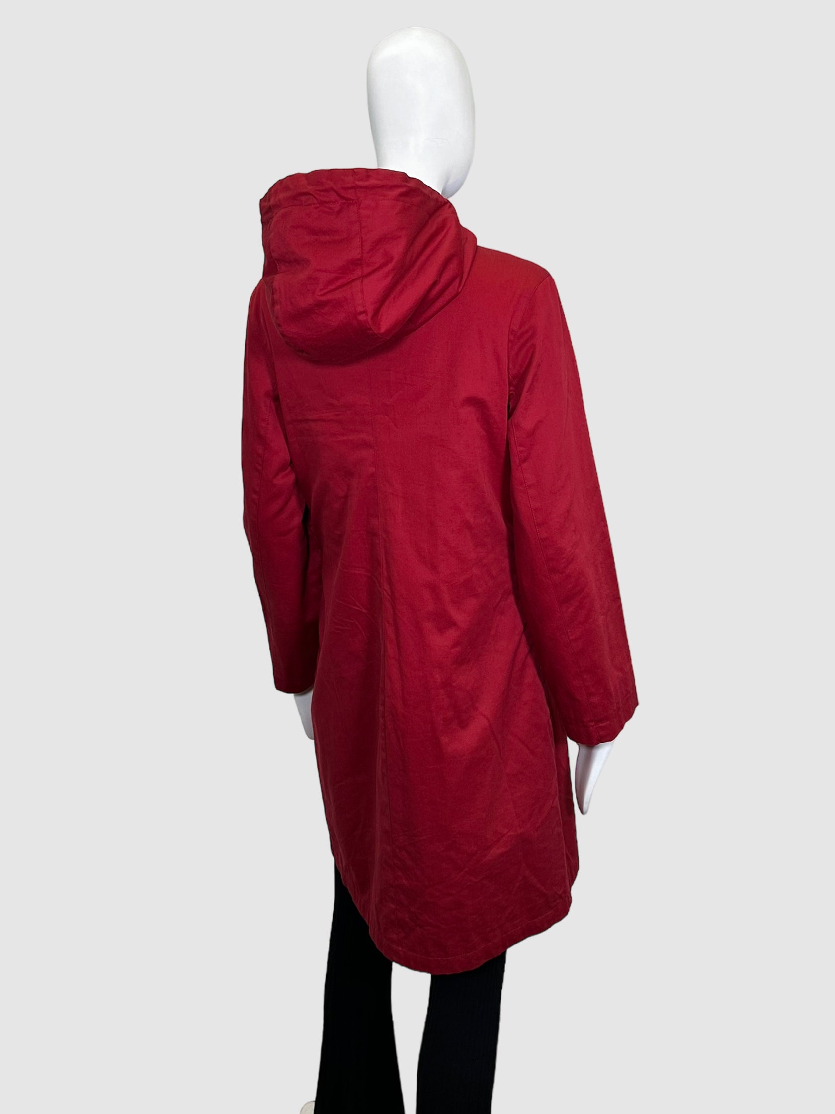 Burberry Long Hooded Coat - Size M