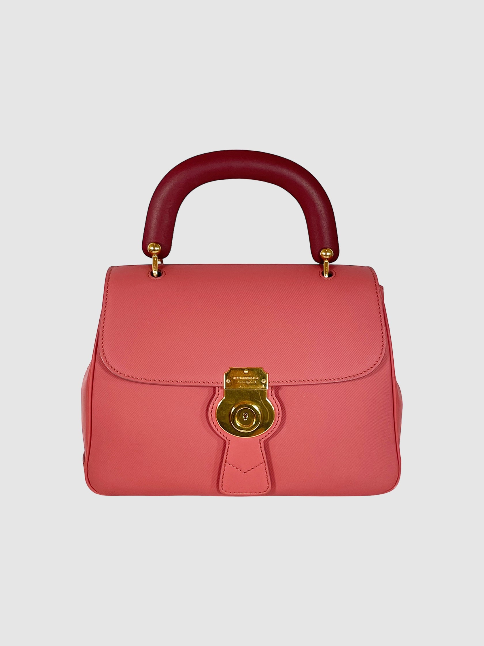 Medium Dk88 Top Handle Leather Shoulder Bag