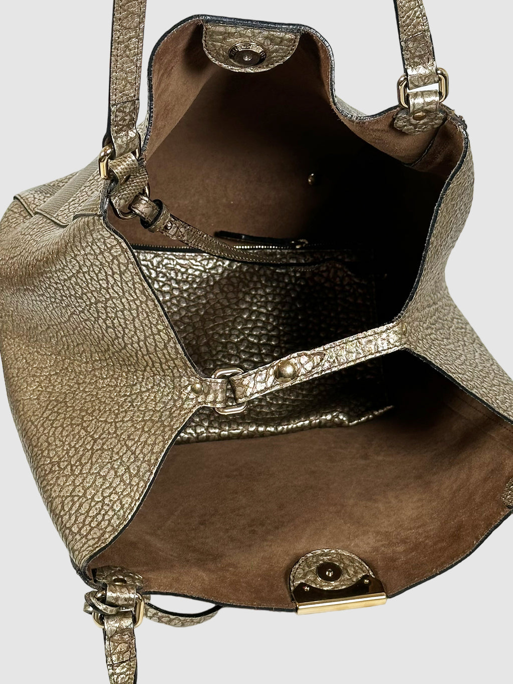 Burberry Canterbury Metallic Check-Embossed Tote