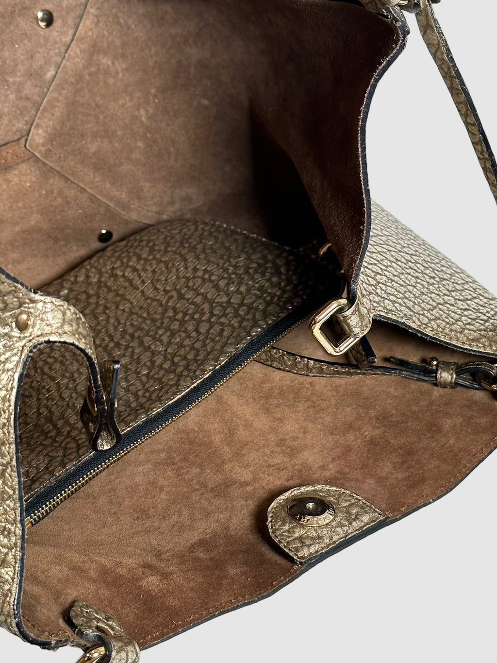 Burberry Canterbury Metallic Check-Embossed Tote