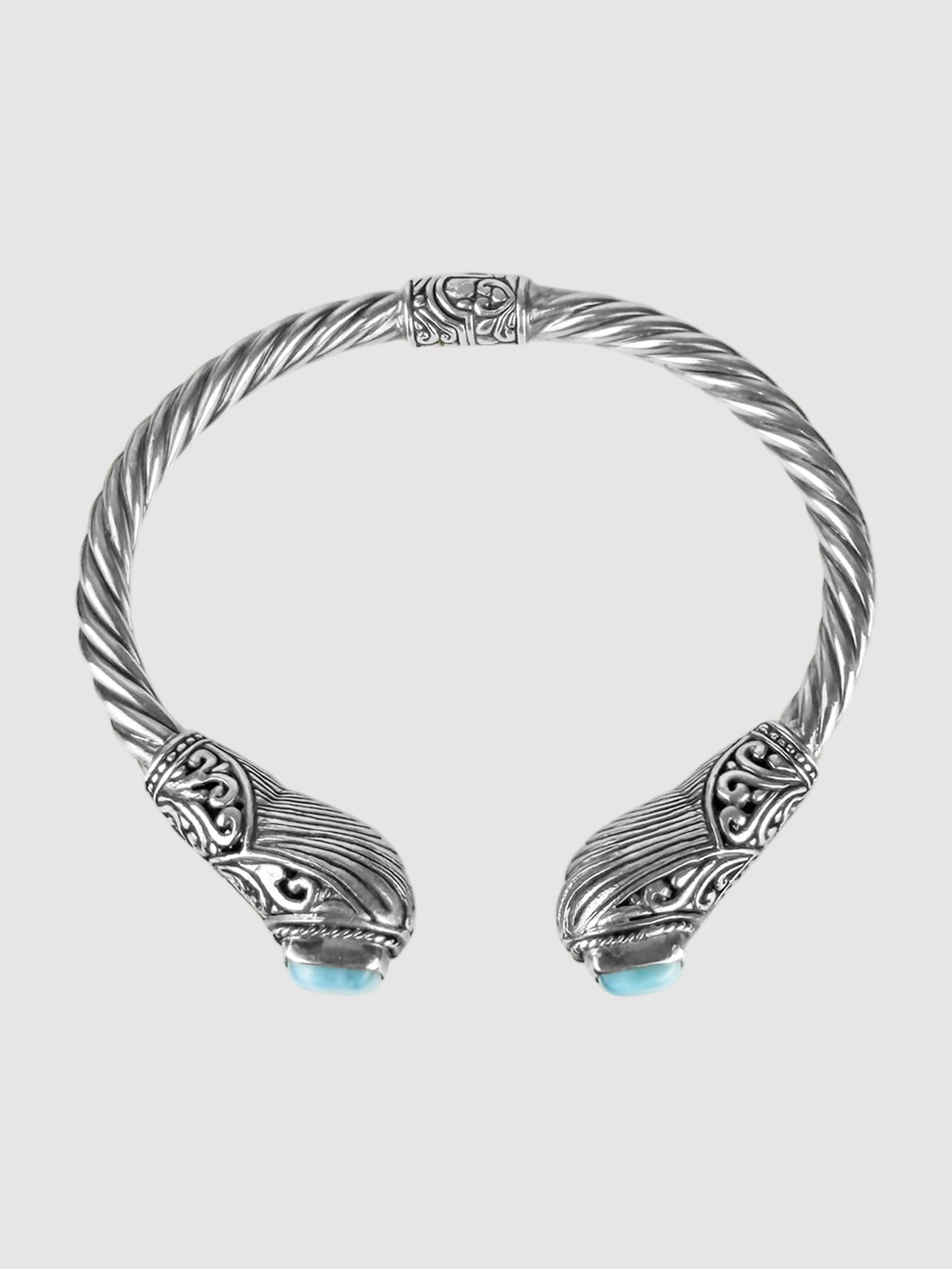 Larimar Cable Bracelet