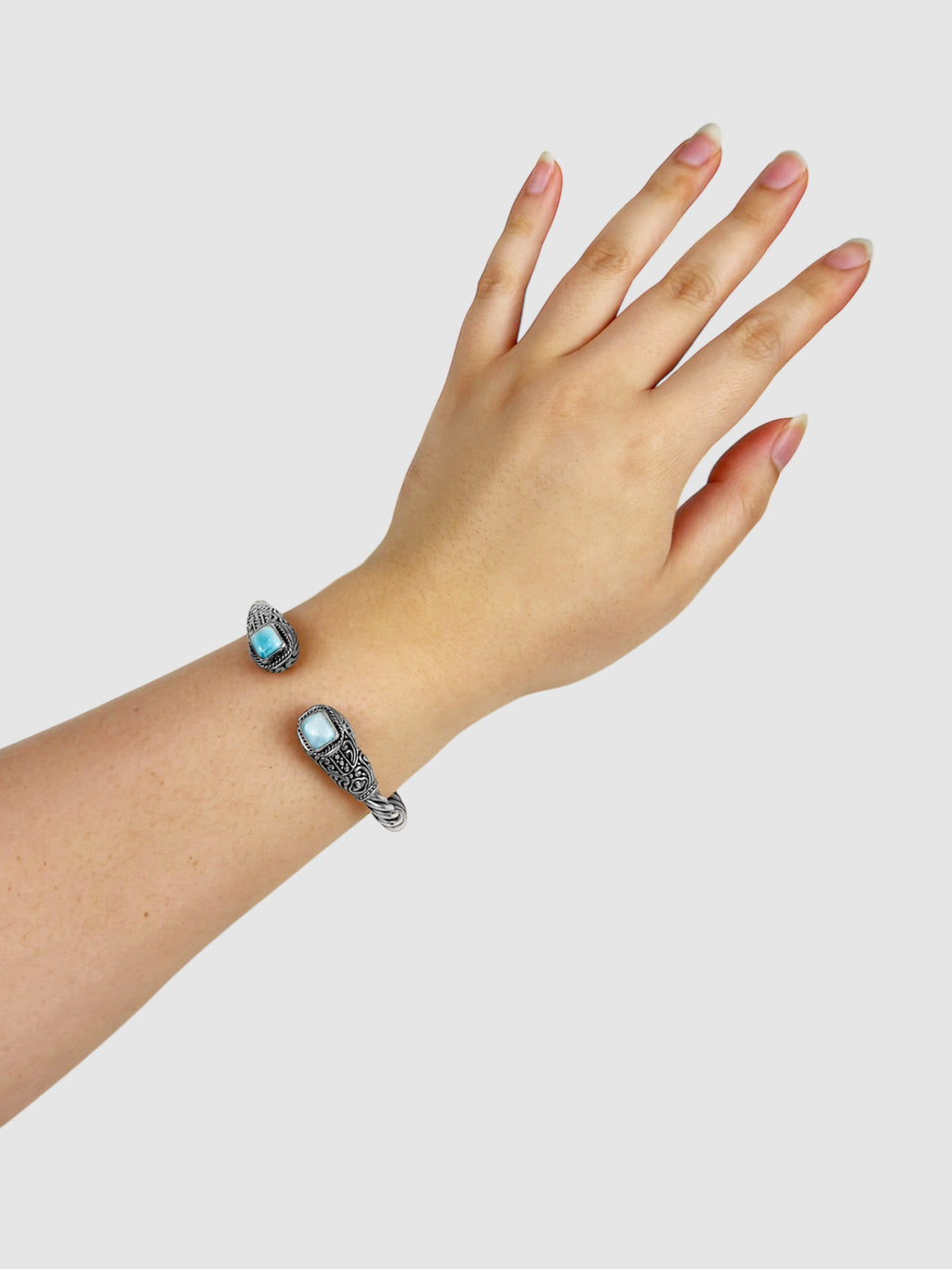 Larimar Cable Bracelet