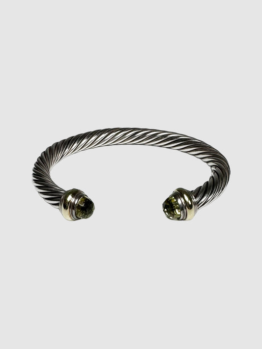 David Yurman Cable Classic Prasiolite Bracelet Consignment Secondhand Designer Luxury Resale Toronto Trendy