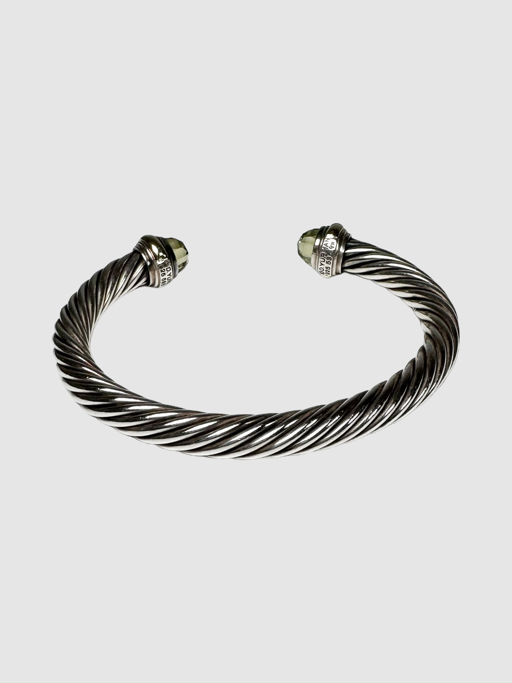David Yurman Cable Classic Prasiolite Bracelet Consignment Secondhand Designer Luxury Resale Toronto Trendy
