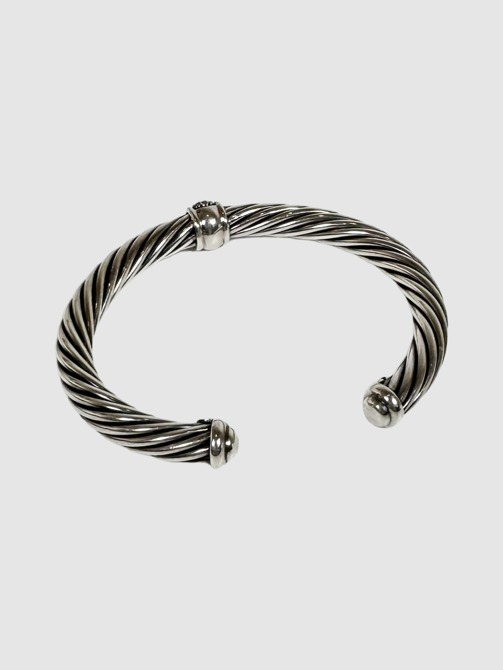 Cable Classic Black Diamond Bracelet