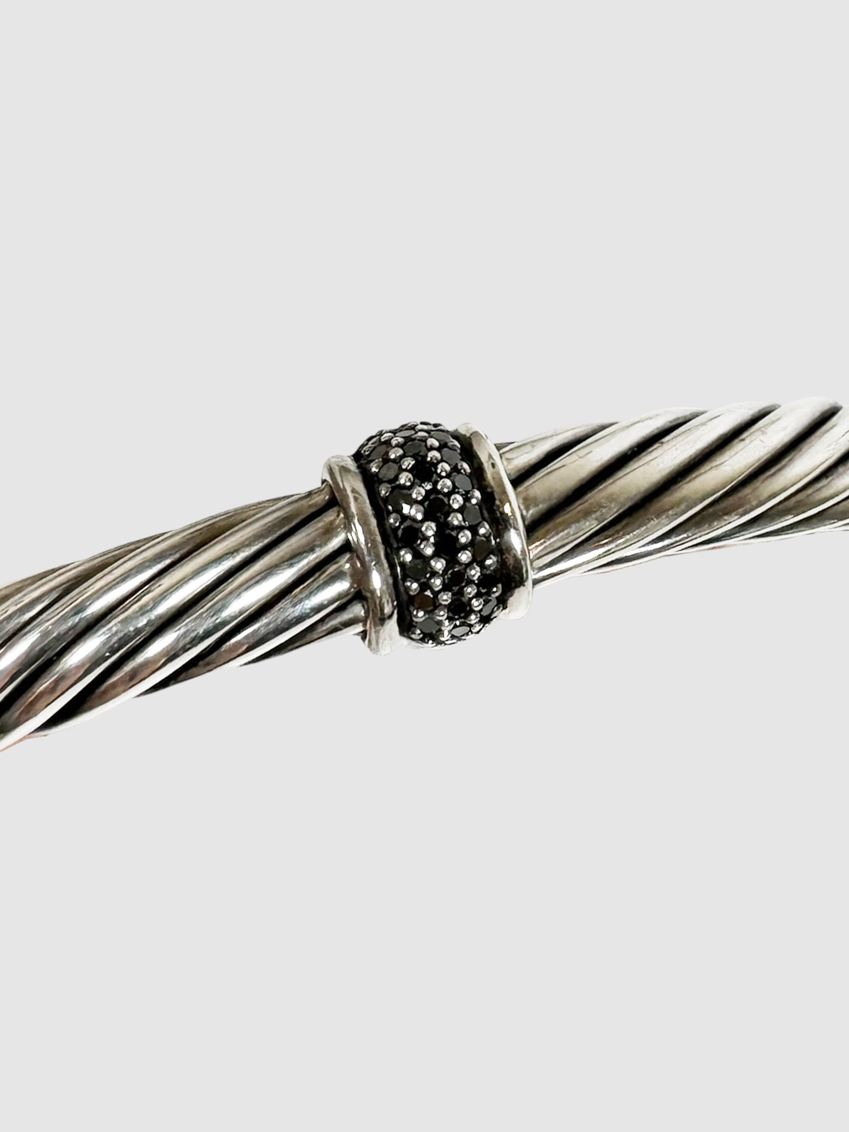 Cable Classic Black Diamond Bracelet