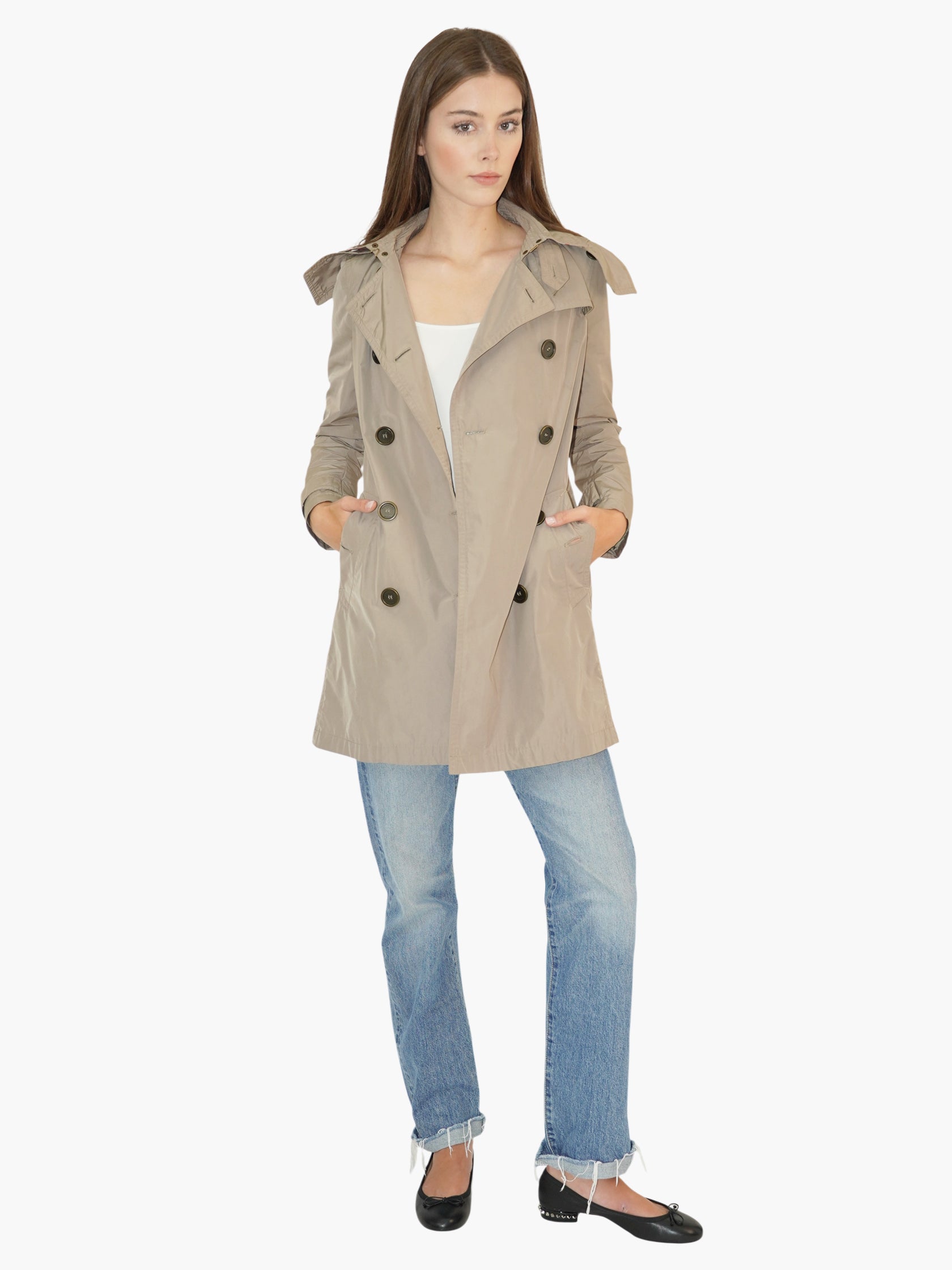 Hooded Trench Coat