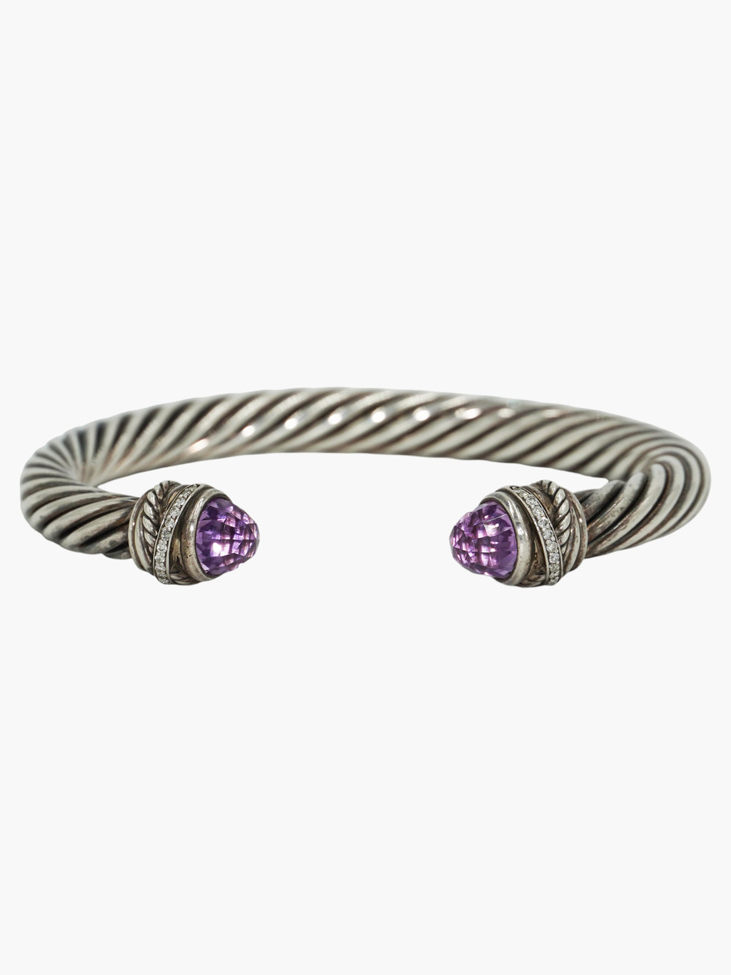 Amethyst Cable Bracelet