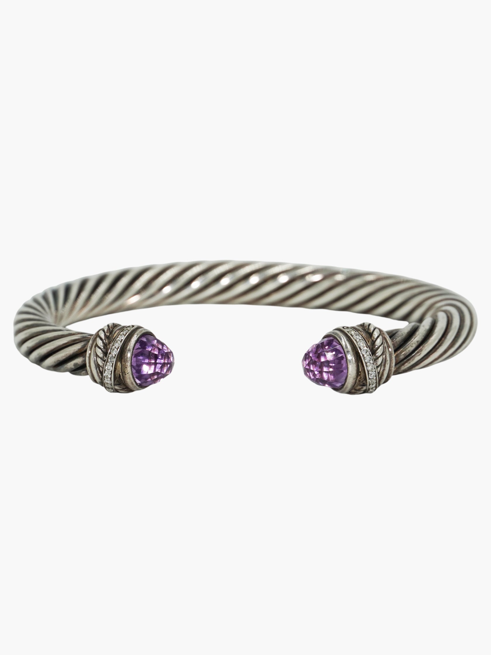 Amethyst Cable Bracelet