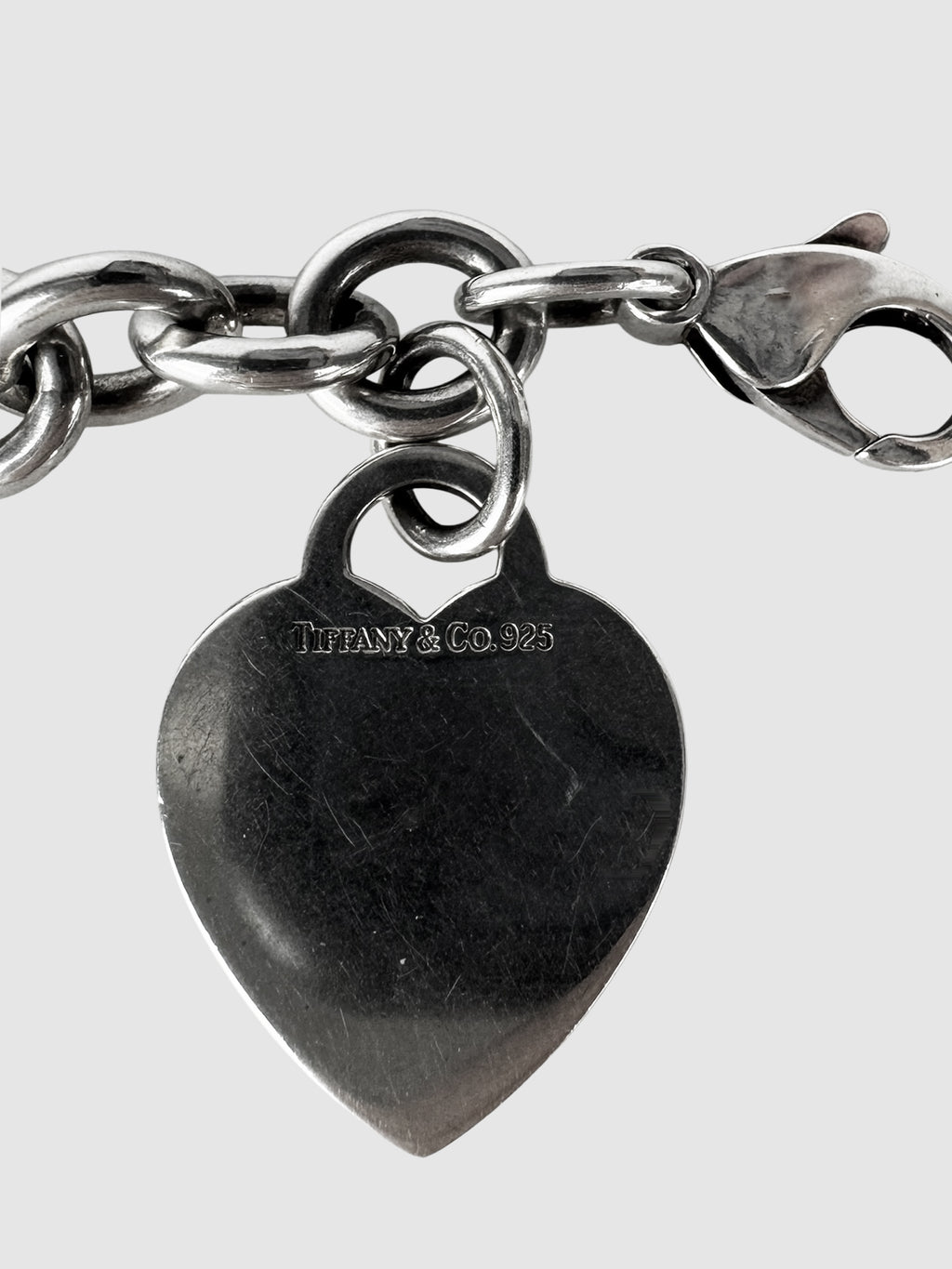 Heart Tag Charm Bracelet