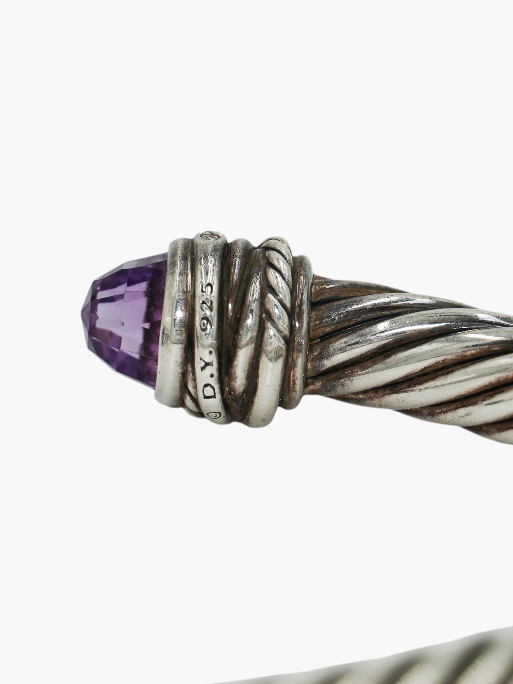 Amethyst Cable Bracelet