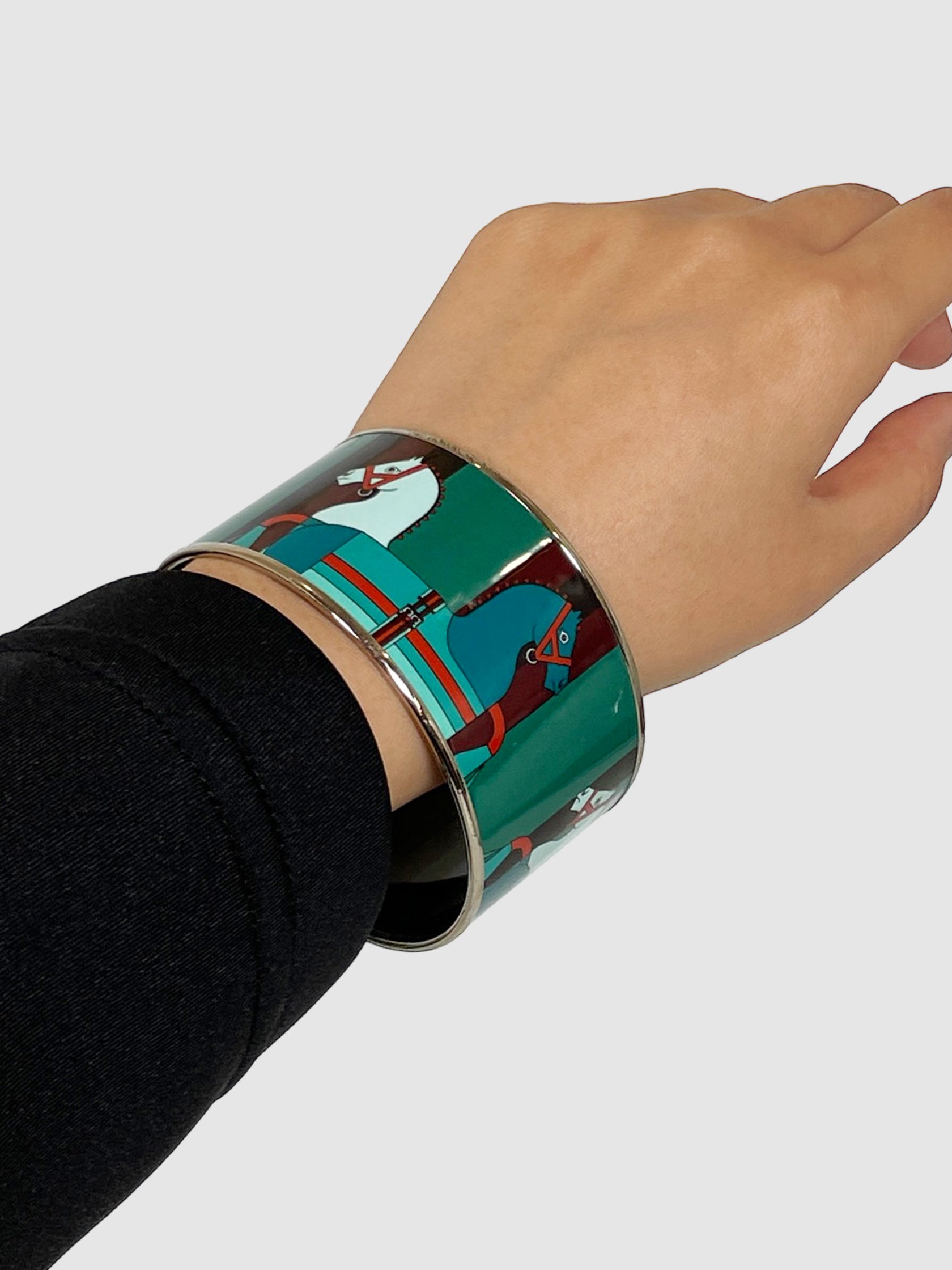 Nouveau Rocabar Wide Enamel Bracelet