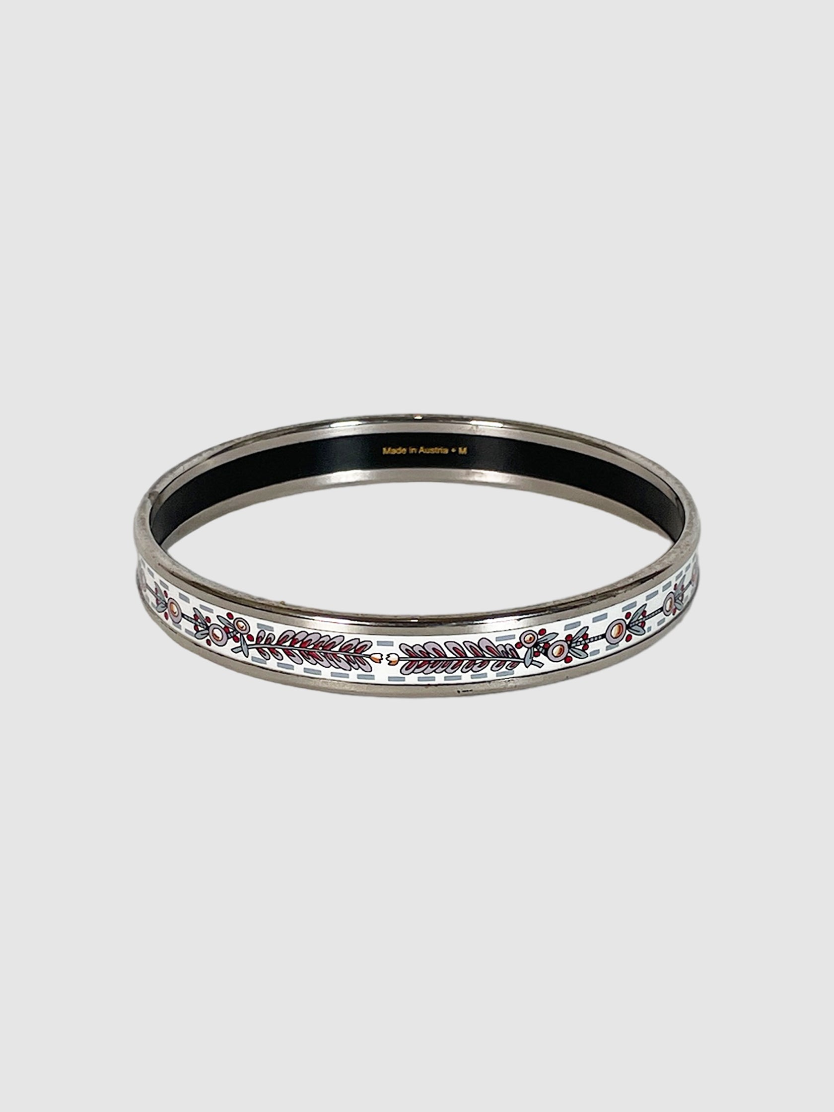 Narrow Enamel Bangle Bracelet