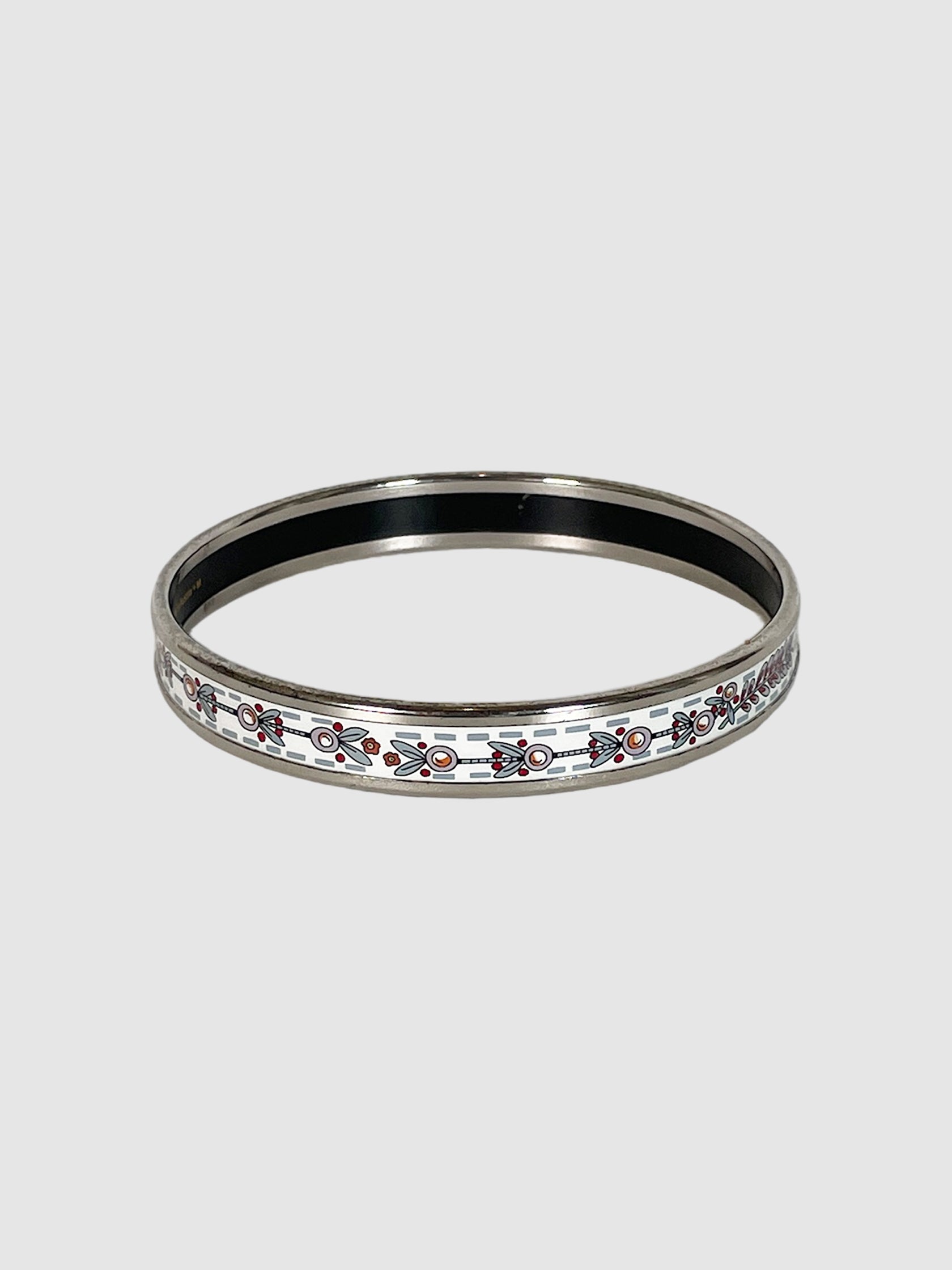 Narrow Enamel Bangle Bracelet